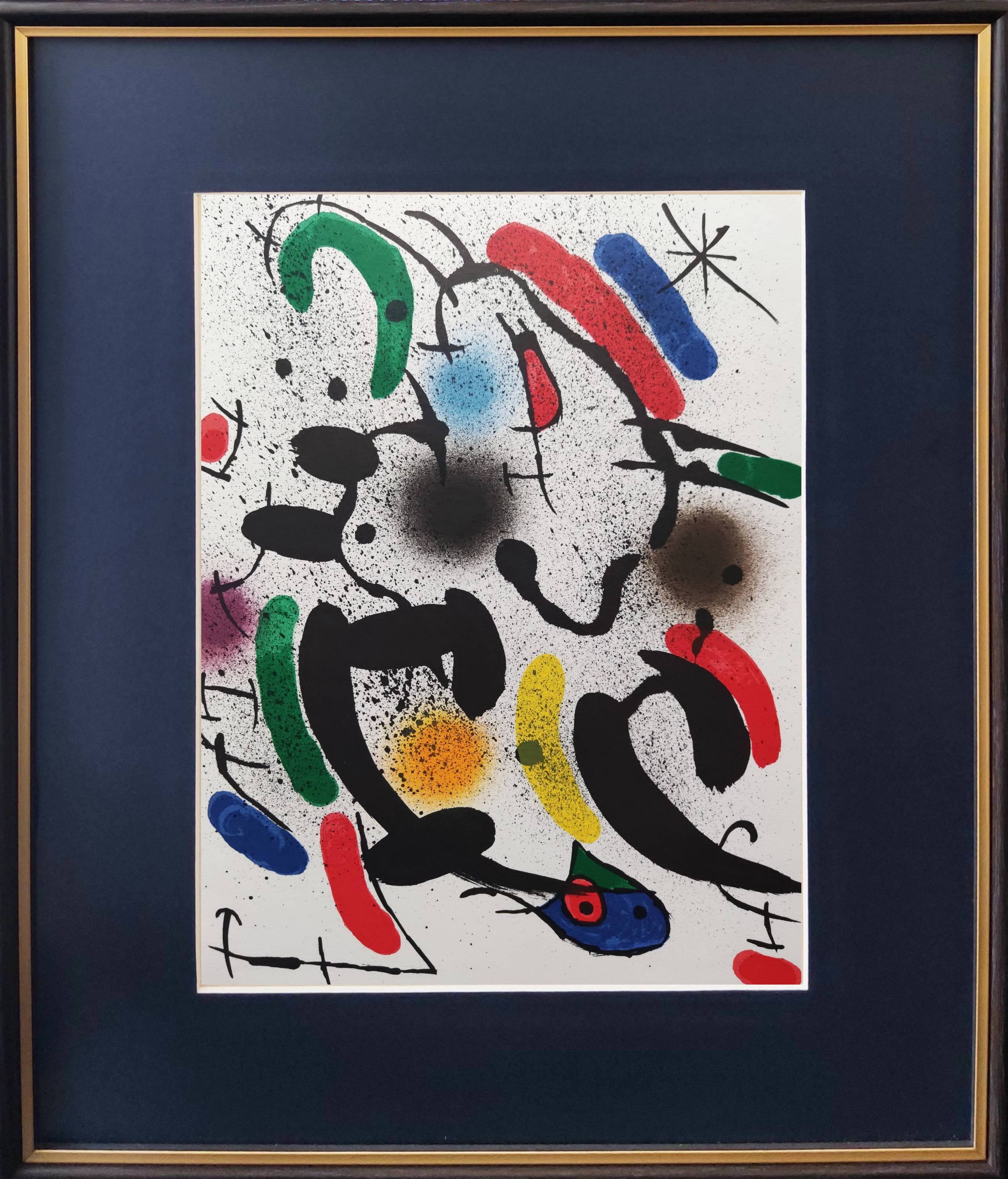 Joan Miro - Litografía original VI, 1972