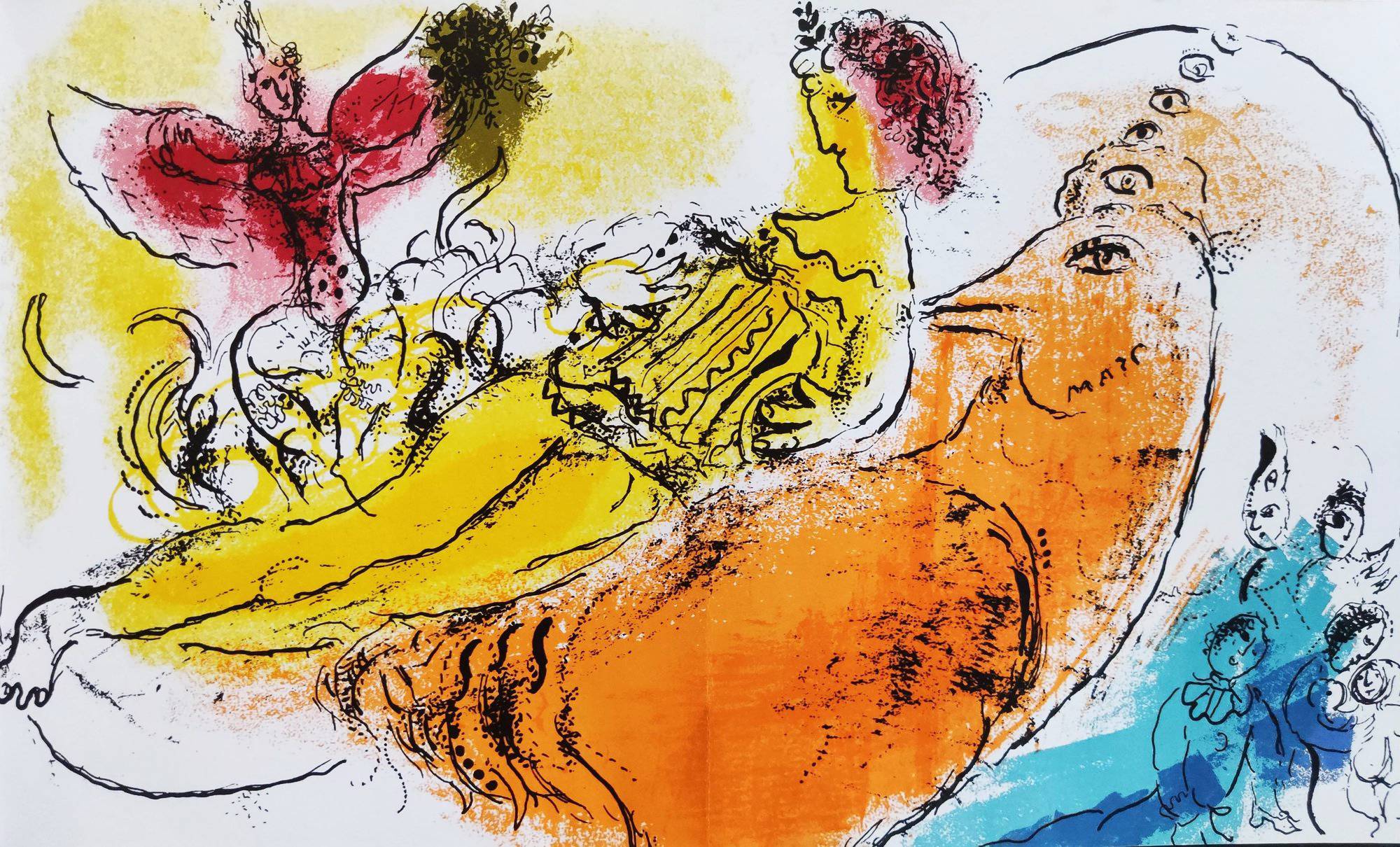 Marc Chagall - The Accordion Player, 1957