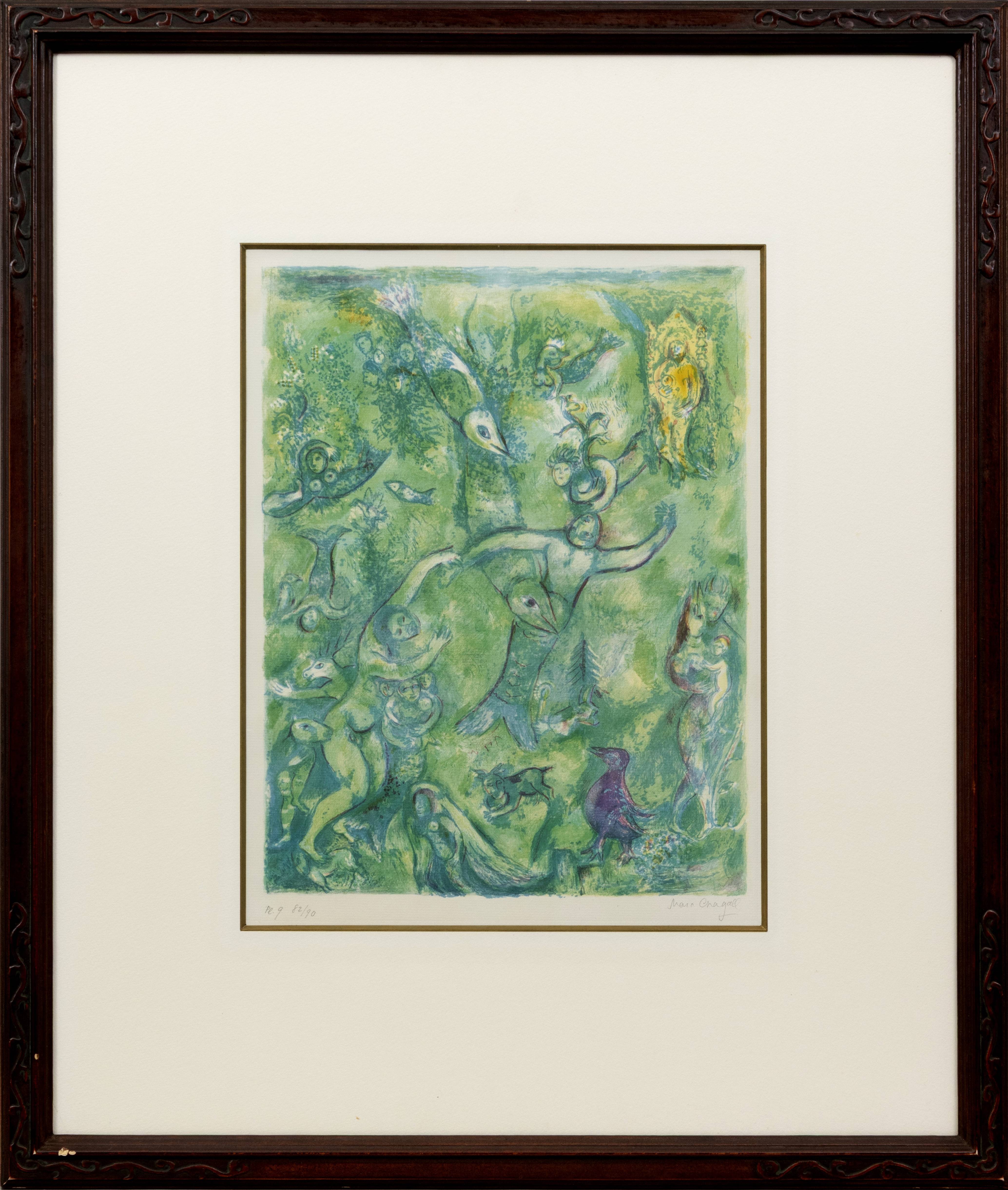 Marc Chagall - Abdullah Discovered before Him..., from the Arabian Nights, 1948