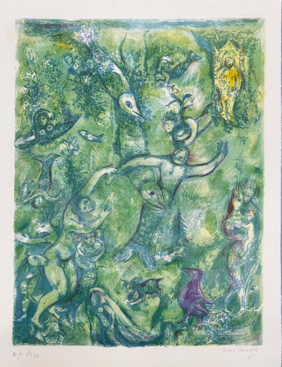 Marc Chagall - Abdullah Discovered before Him..., from the Arabian Nights, 1948 - Image 2