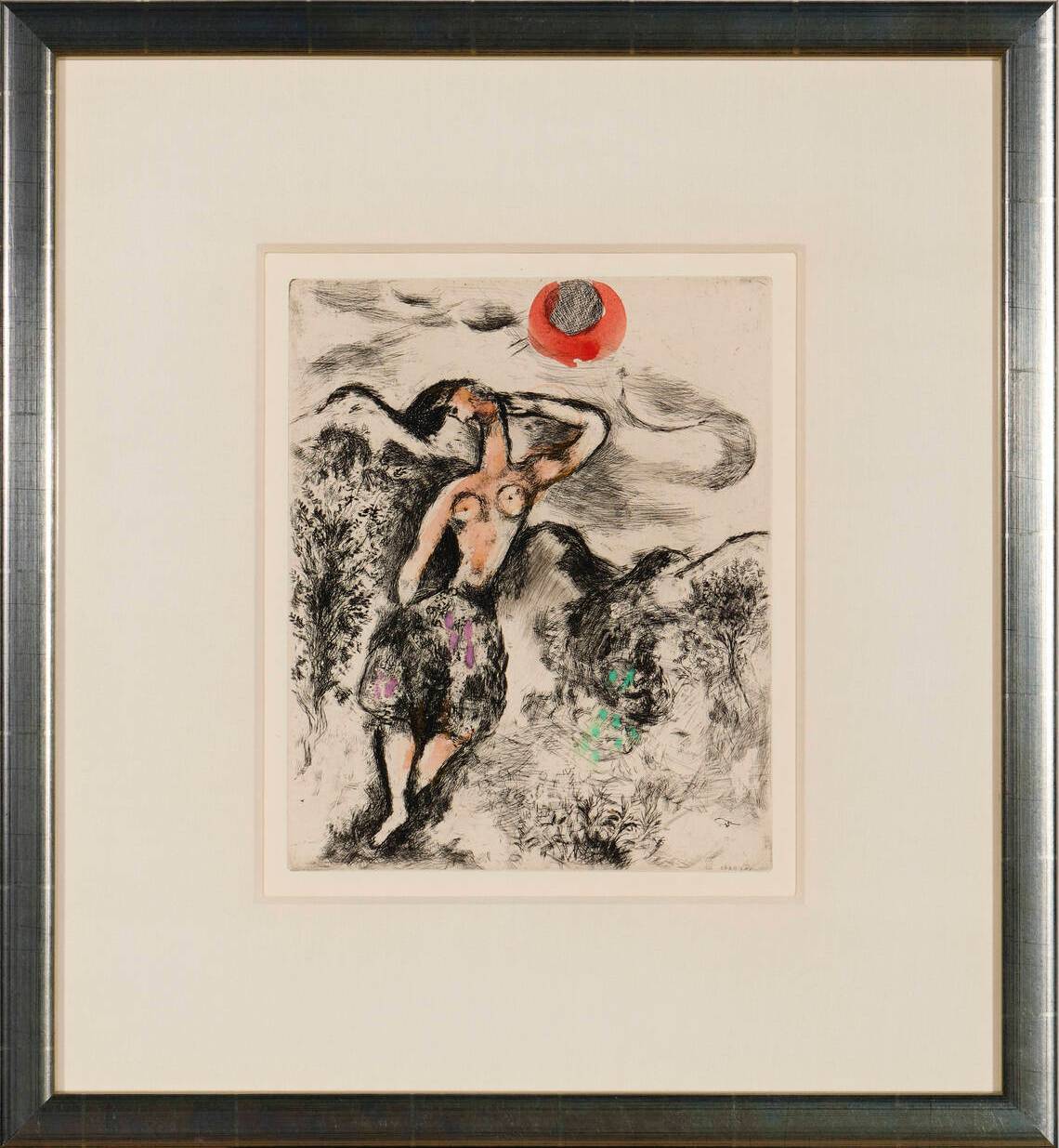 Marc Chagall - La Souris Metamorphosée en Fille (The Mouse Transformed into a Girl), 1954