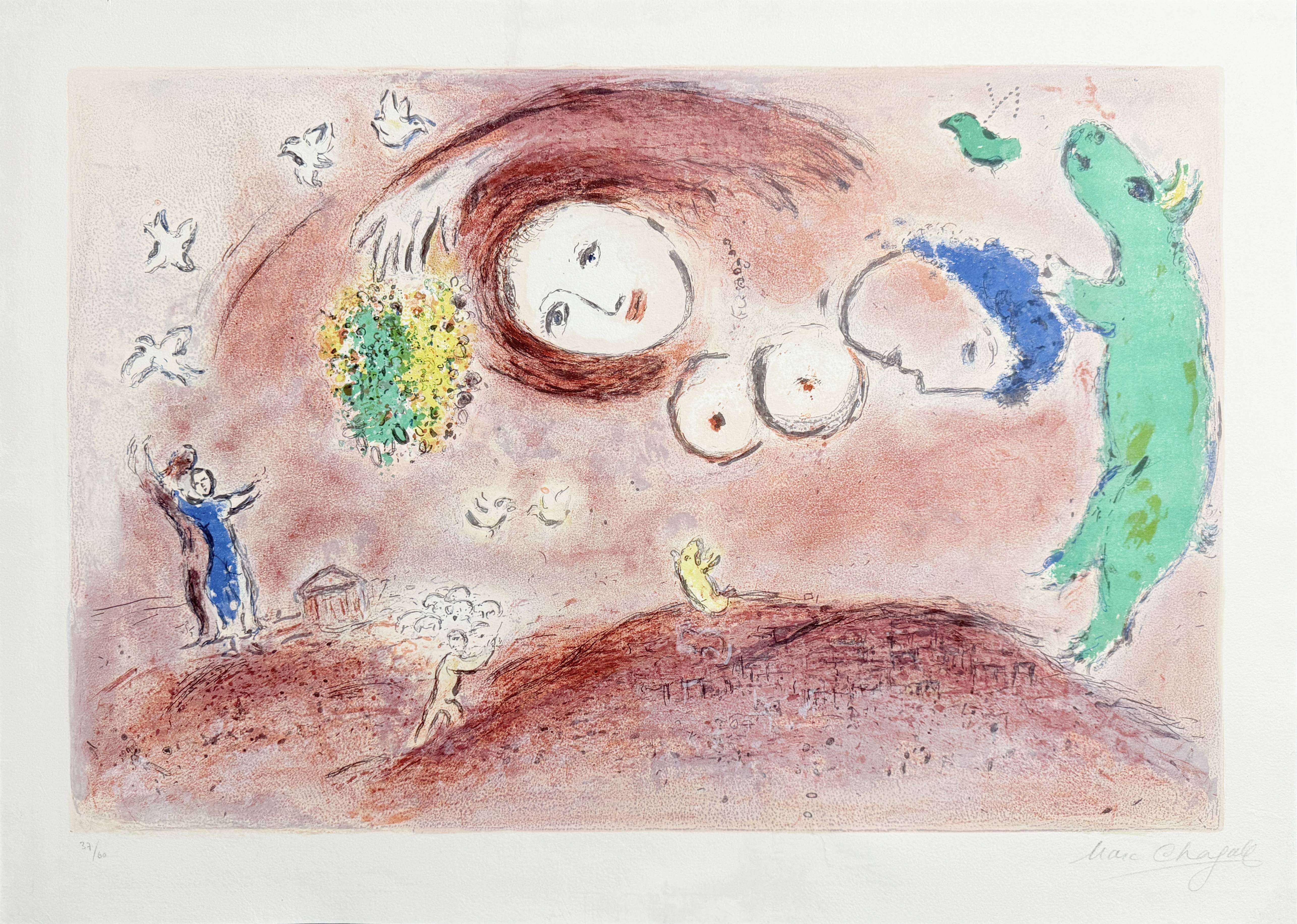 Marc Chagall - Springtime in the Meadow, from Daphnis and Chloe, 1961