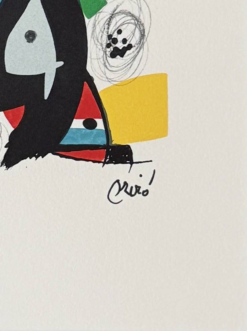Joan Miro - La Mélodie Acide, Planche V, 1980 - Image 6