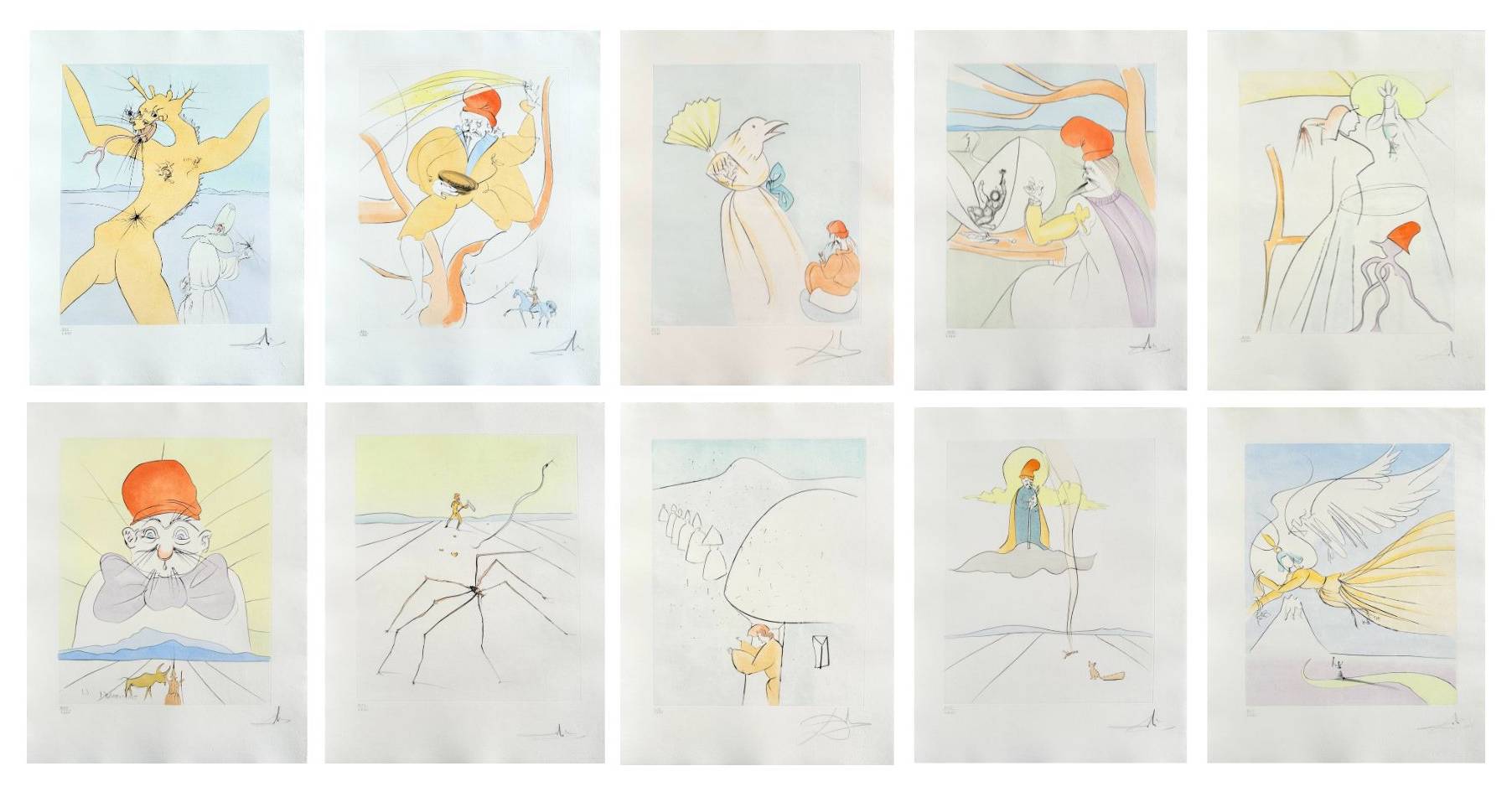 Salvador Dali - Japanese Fairy Tales, 1974 (Complete portfolio)