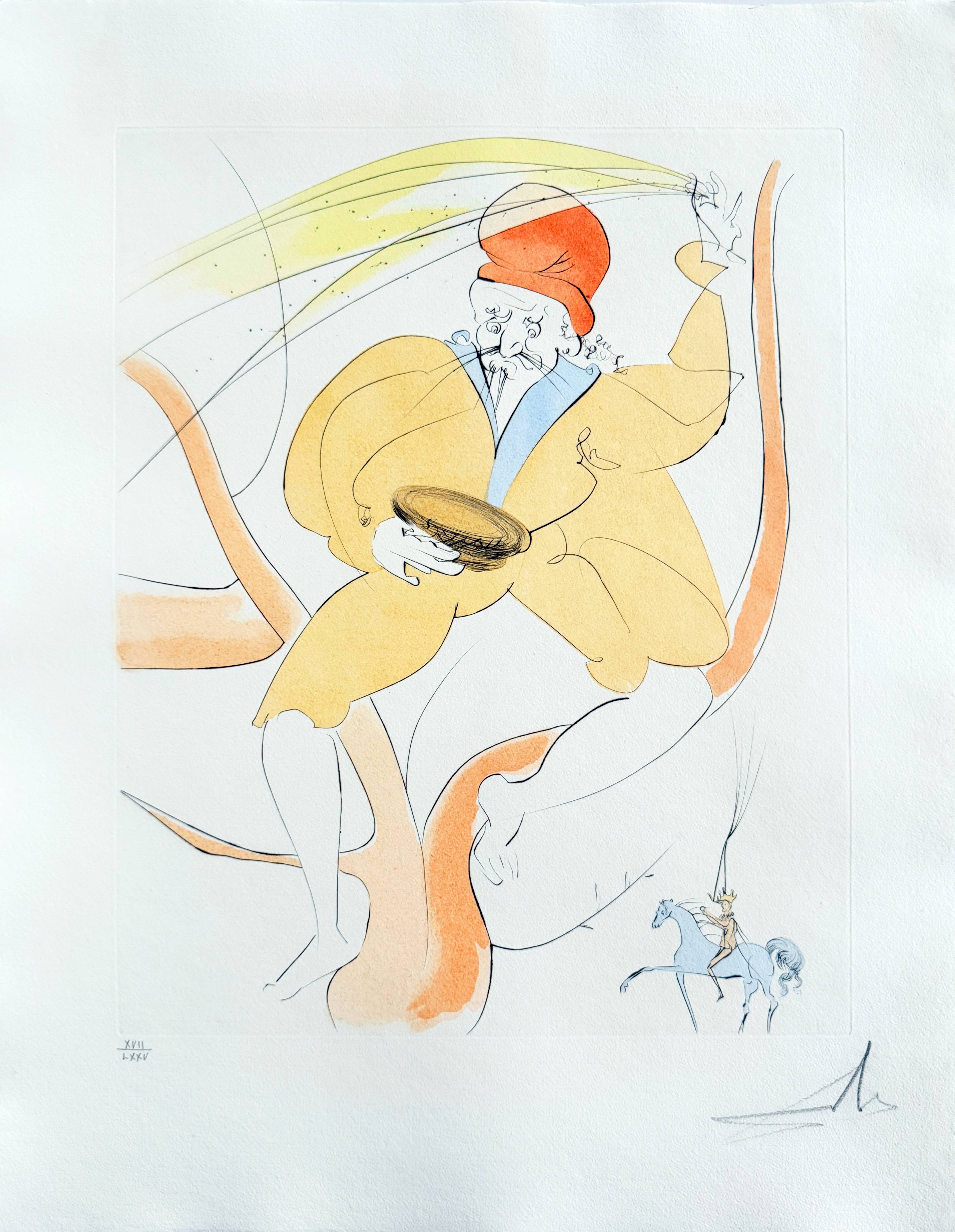 Salvador Dali - Hanasakaji san (The old man who made trees blossom), 1974