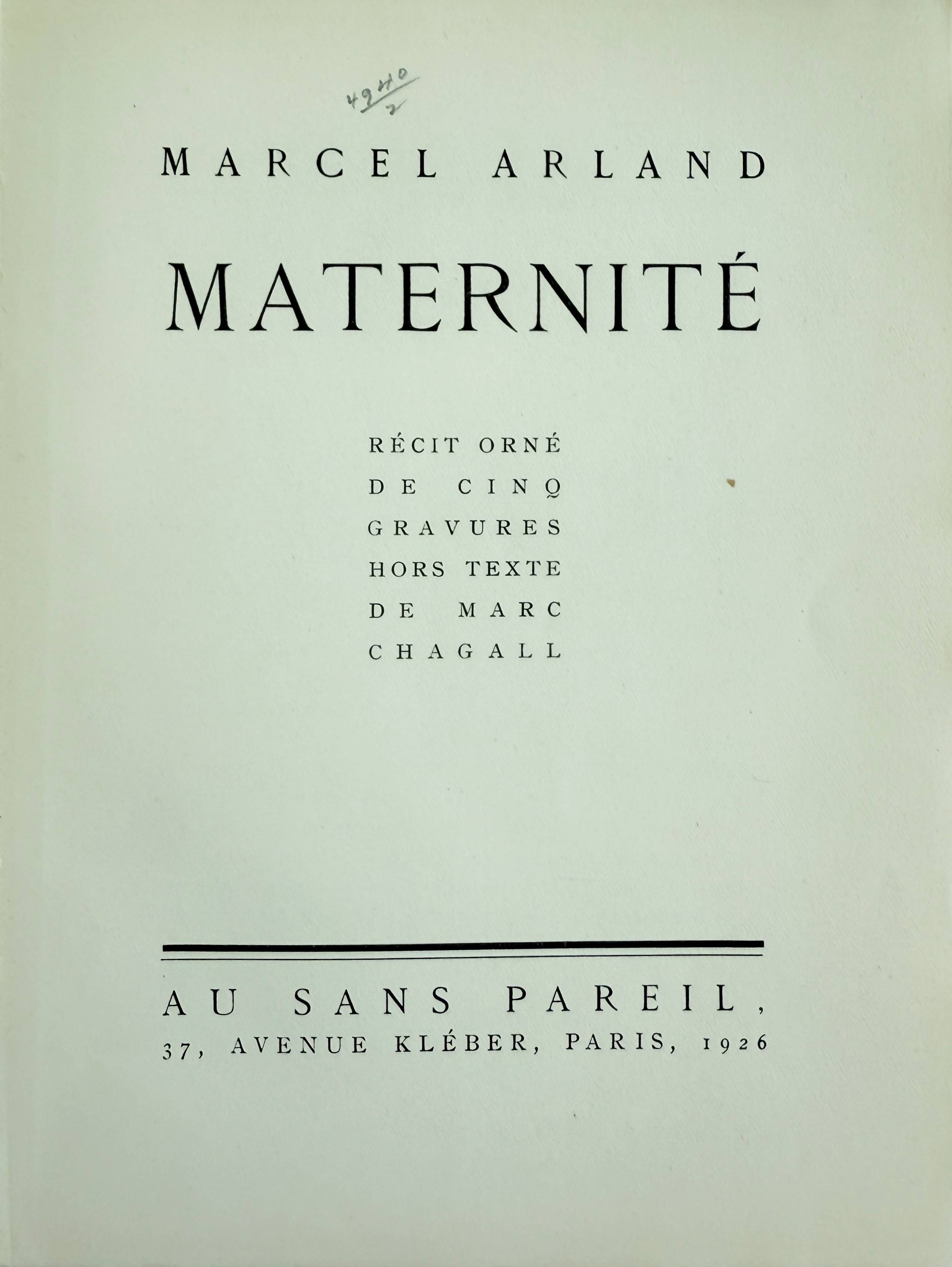 Marc Chagall - Maternité, 1926 - Image 3