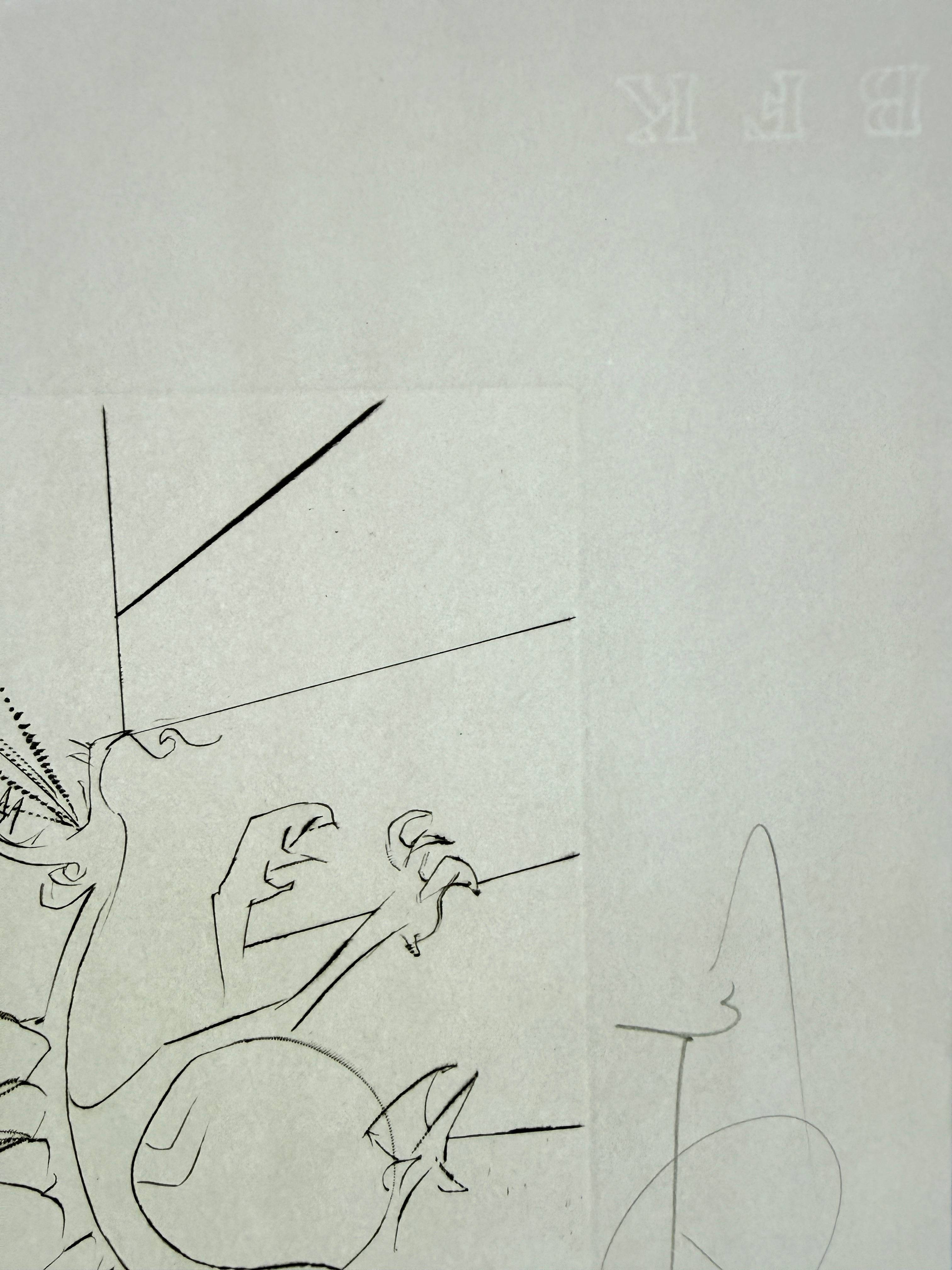 Salvador Dali - Dragon Apple from Flordali suite, 1969 3 Salvador Dali - Dragon Apple from Flordali suite, 1969 - Image 3