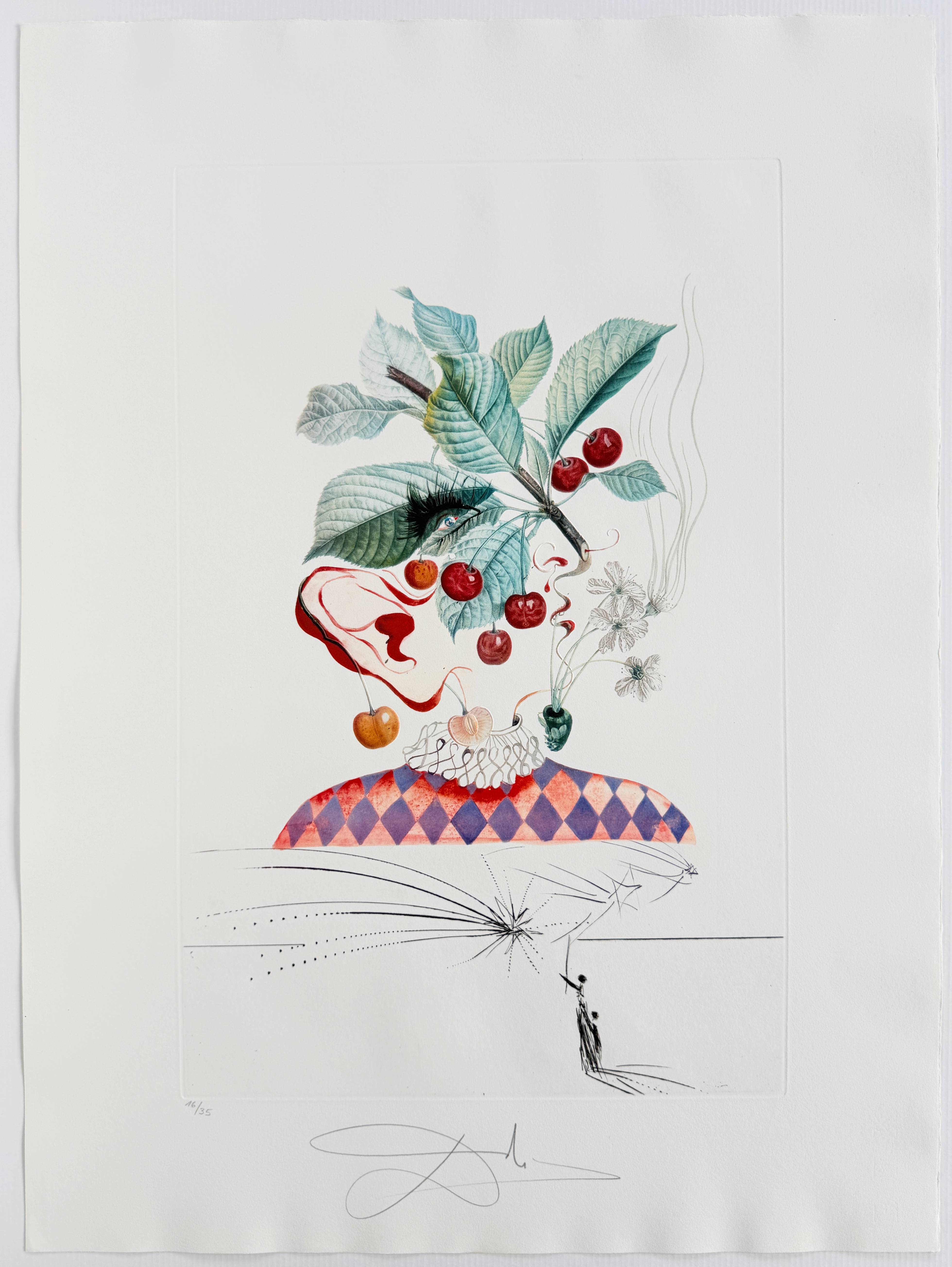 Salvador Dali - Cérises Pierrot (Pierrot Cherries), 1969 2 Salvador Dali - Cérises Pierrot (Pierrot Cherries), 1969 - Image 2