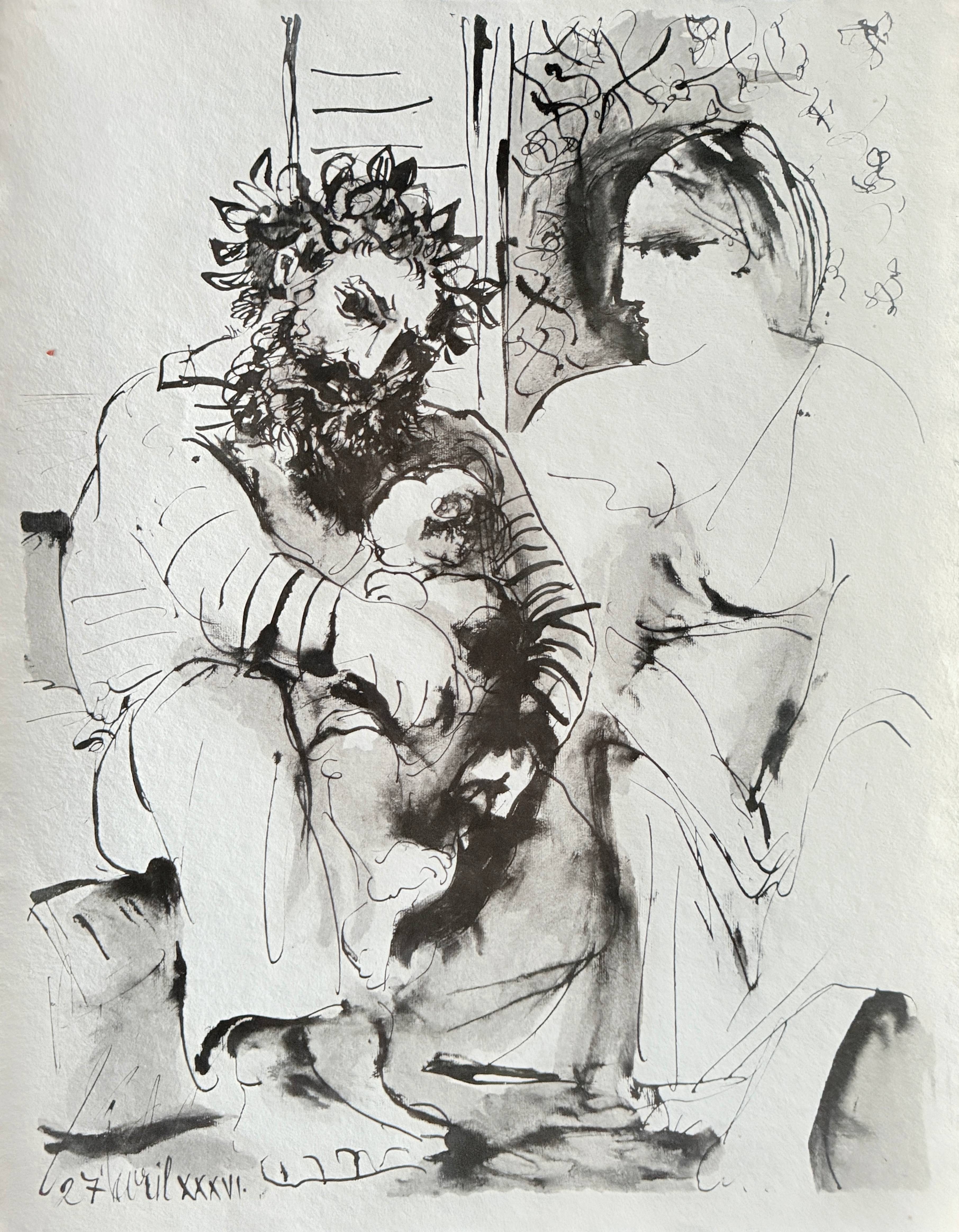 Pablo Picasso - Scene de familie, 1967 1 Pablo Picasso - Scene de familie, 1967