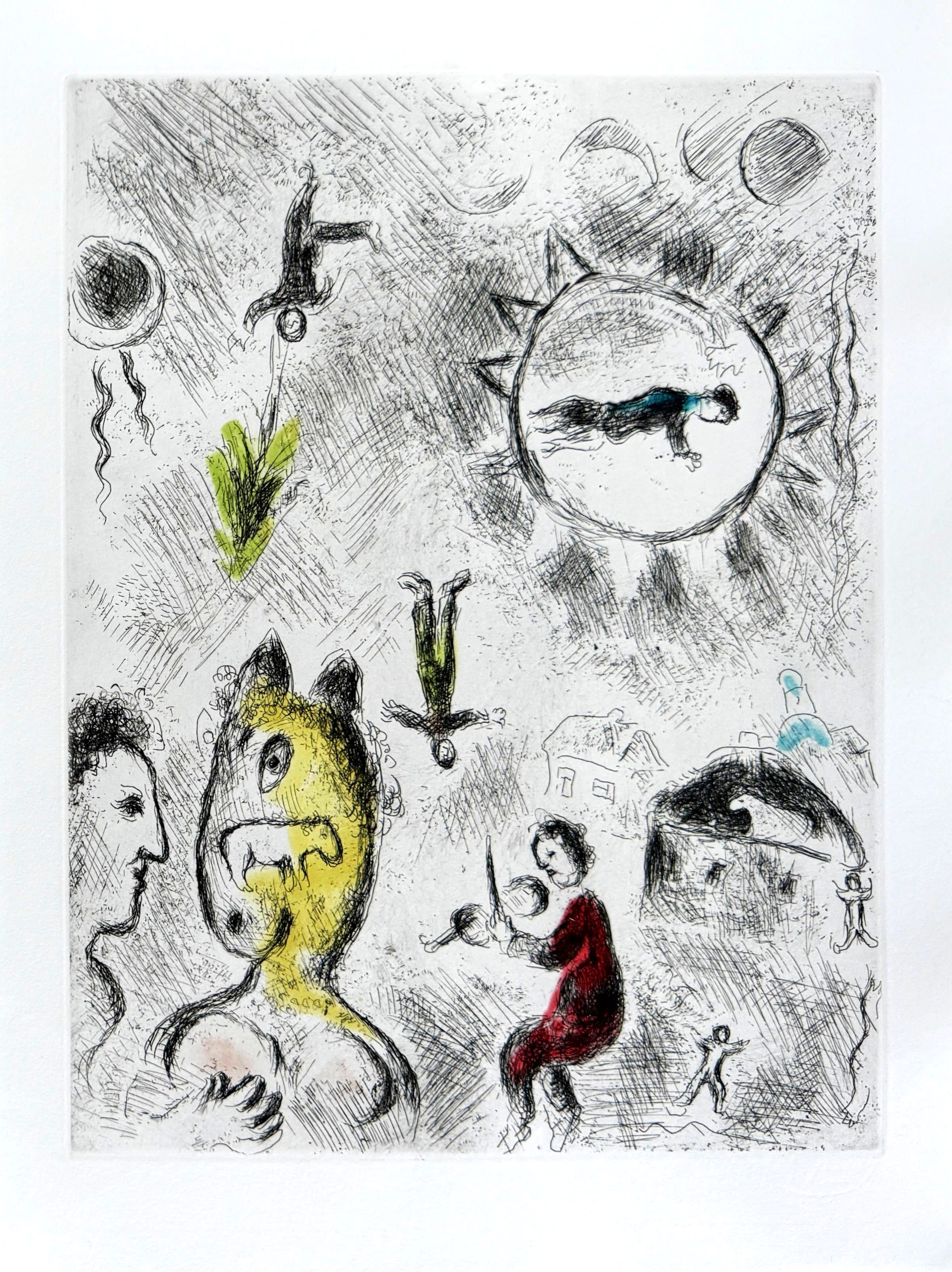 Marc Chagall - Celui qui dit les choses sans rien dire, Planche XXV, 1976 1 Marc Chagall - Celui qui dit les choses sans rien dire, Planche XXV, 1976