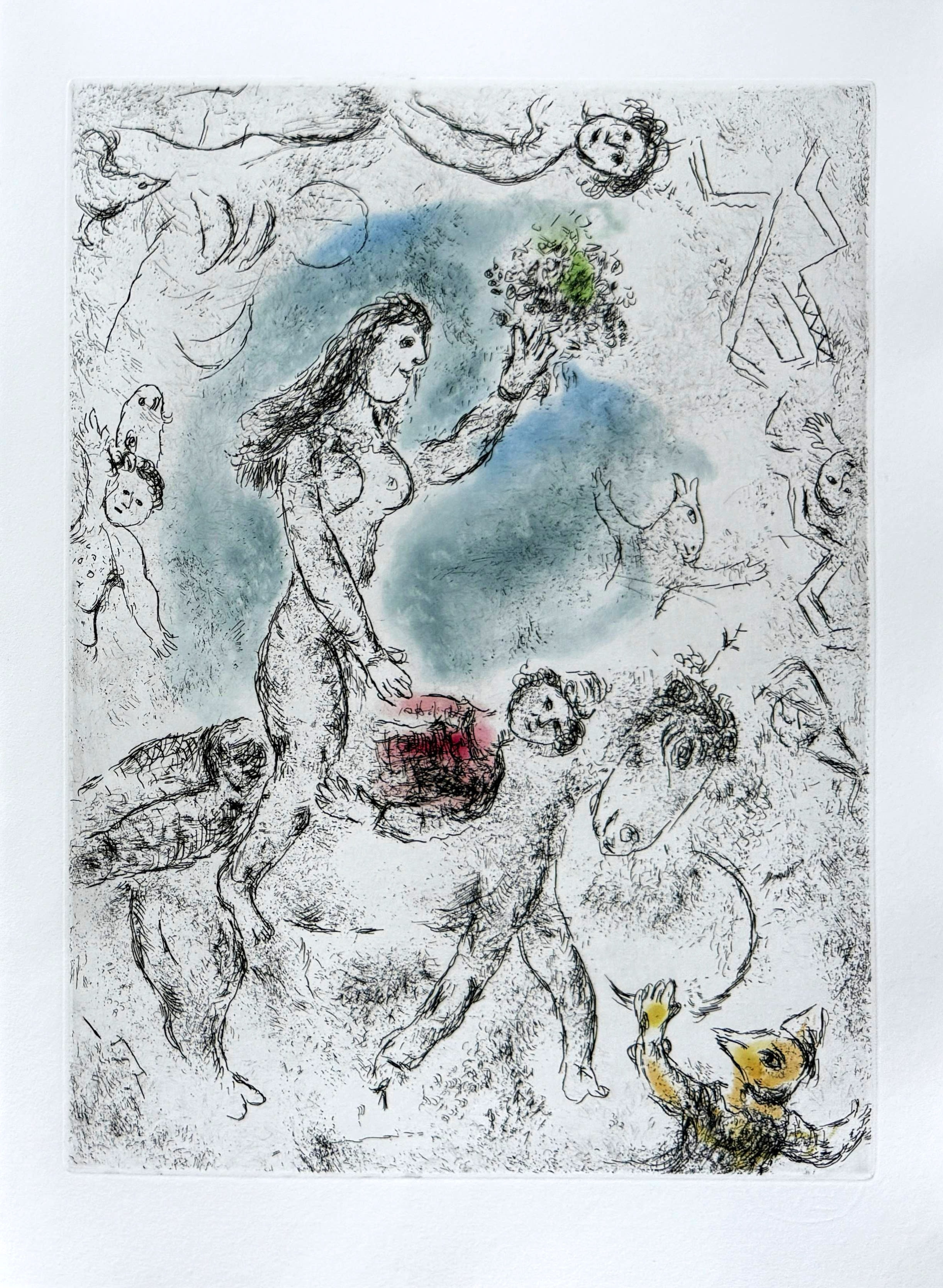 Marc Chagall - Celui qui dit les choses sans rien dire, Planche XXII, 1976 1 Marc Chagall - Celui qui dit les choses sans rien dire, Planche XXII, 1976