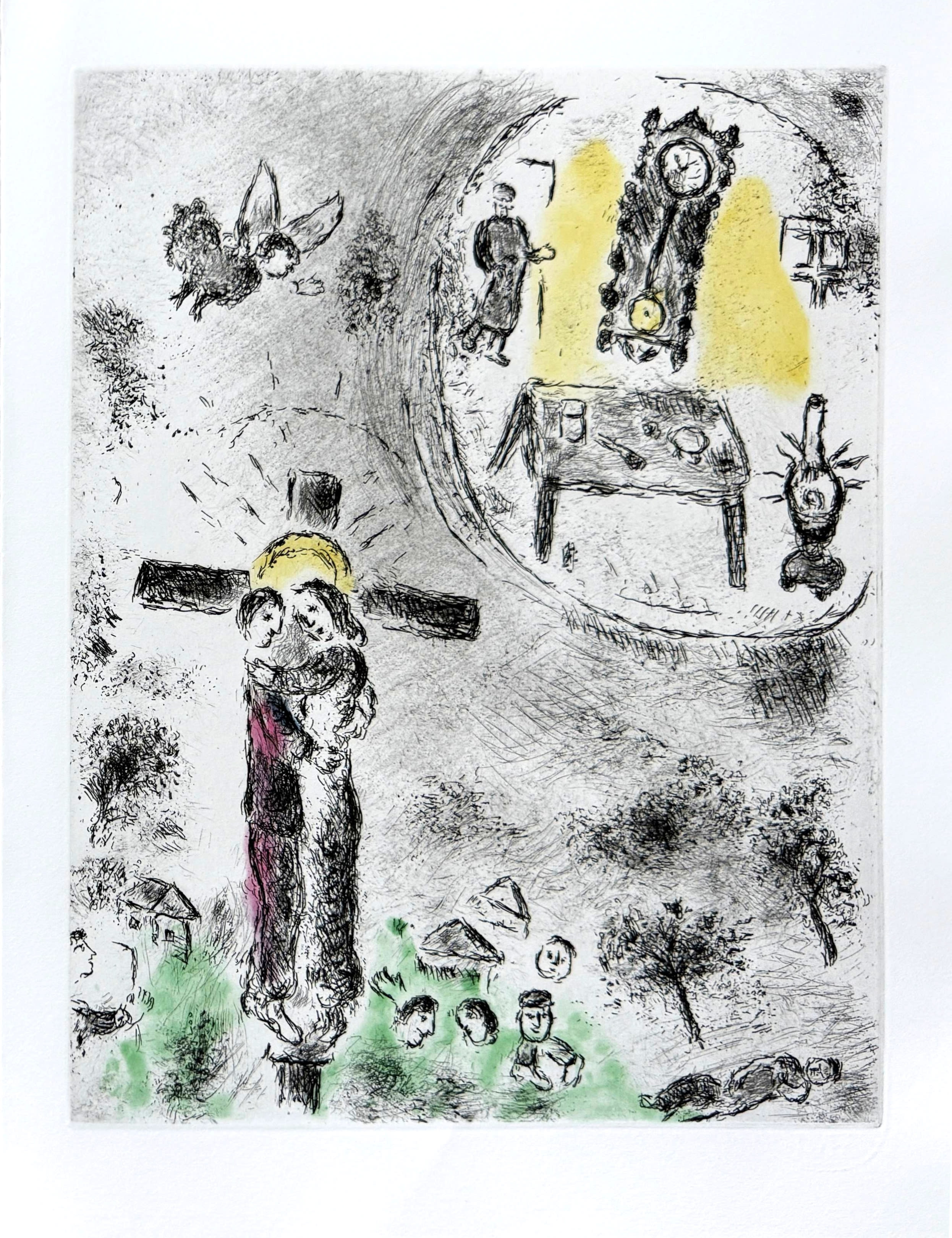 Marc Chagall - Celui qui dit les choses sans rien dire, Planche XX, 1976 1 Marc Chagall - Celui qui dit les choses sans rien dire, Planche XX, 1976