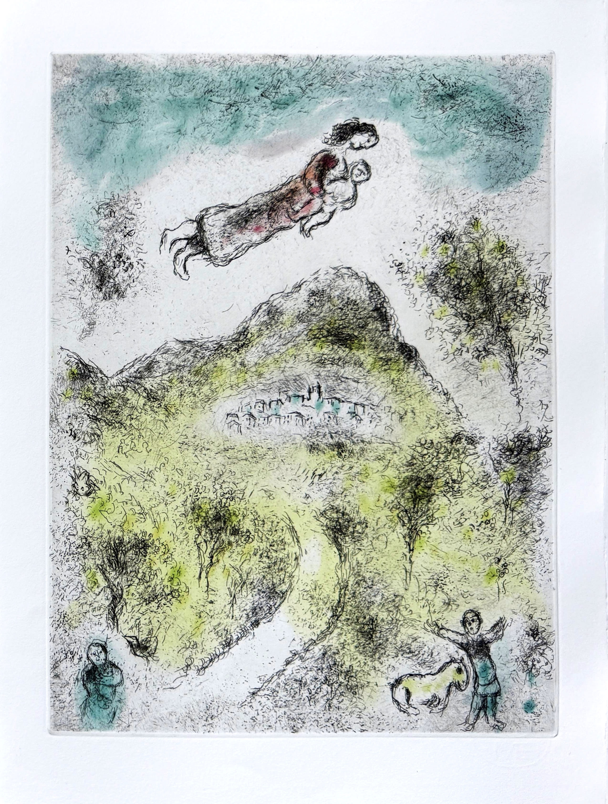 Marc Chagall - Celui qui dit les choses sans rien dire, Planche XIX, 1976 1 Marc Chagall - Celui qui dit les choses sans rien dire, Planche XIX, 1976