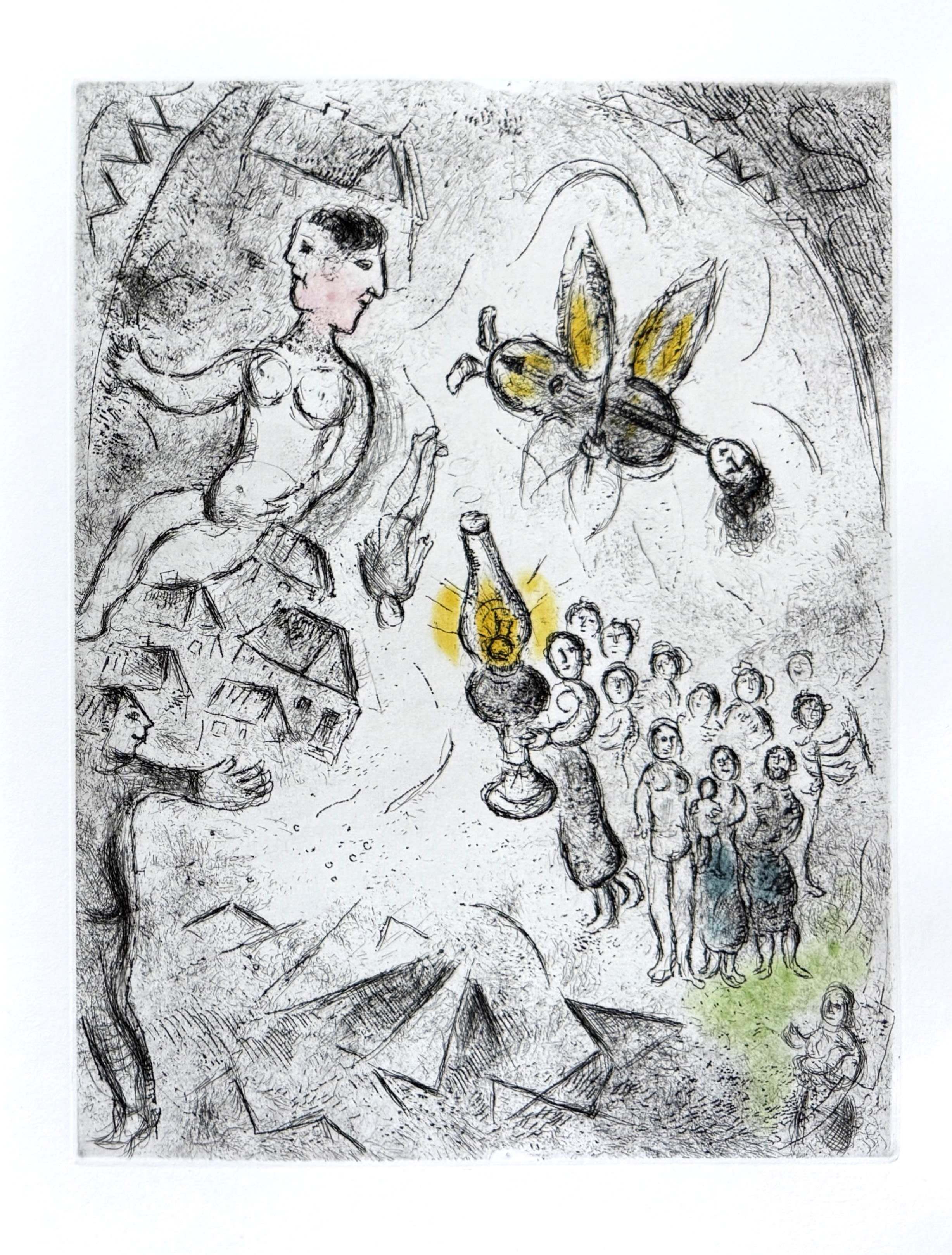 Marc Chagall - Celui qui dit les choses sans rien dire, Planche XVIII, 1976 1 Marc Chagall - Celui qui dit les choses sans rien dire, Planche XVIII, 1976