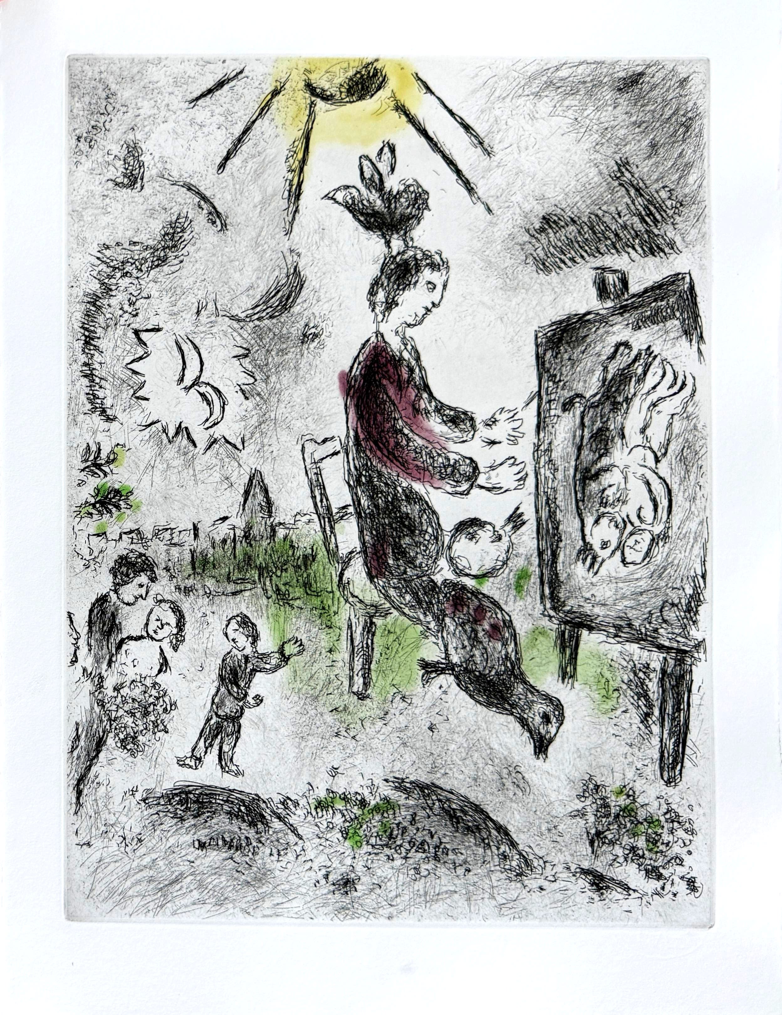 Marc Chagall - Celui qui dit les choses sans rien dire, Planche XVI, 1976 1 Marc Chagall - Celui qui dit les choses sans rien dire, Planche XVI, 1976