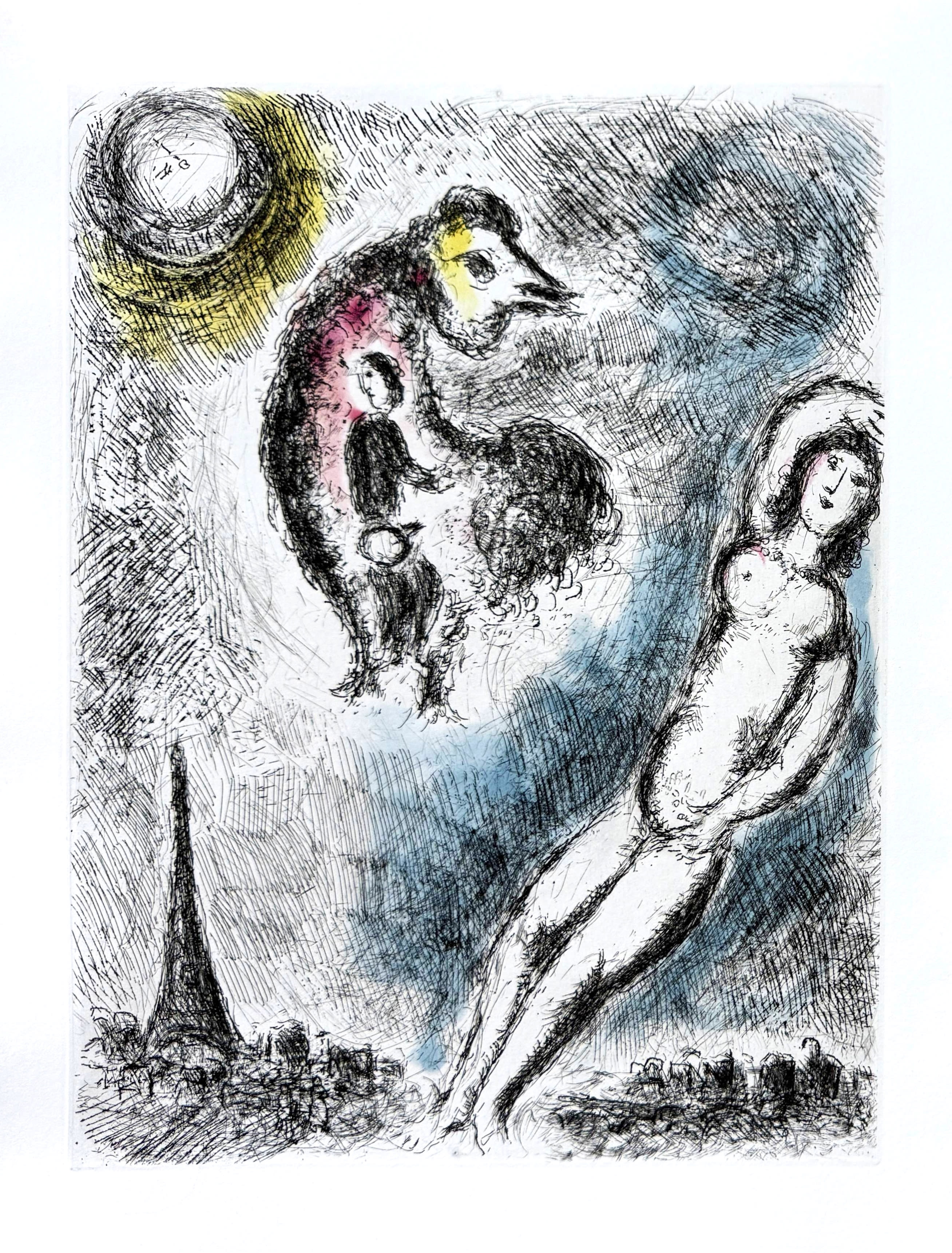 Marc Chagall - Celui qui dit les choses sans rien dire, Planche XIV, 1976 1 Marc Chagall - Celui qui dit les choses sans rien dire, Planche XIV, 1976