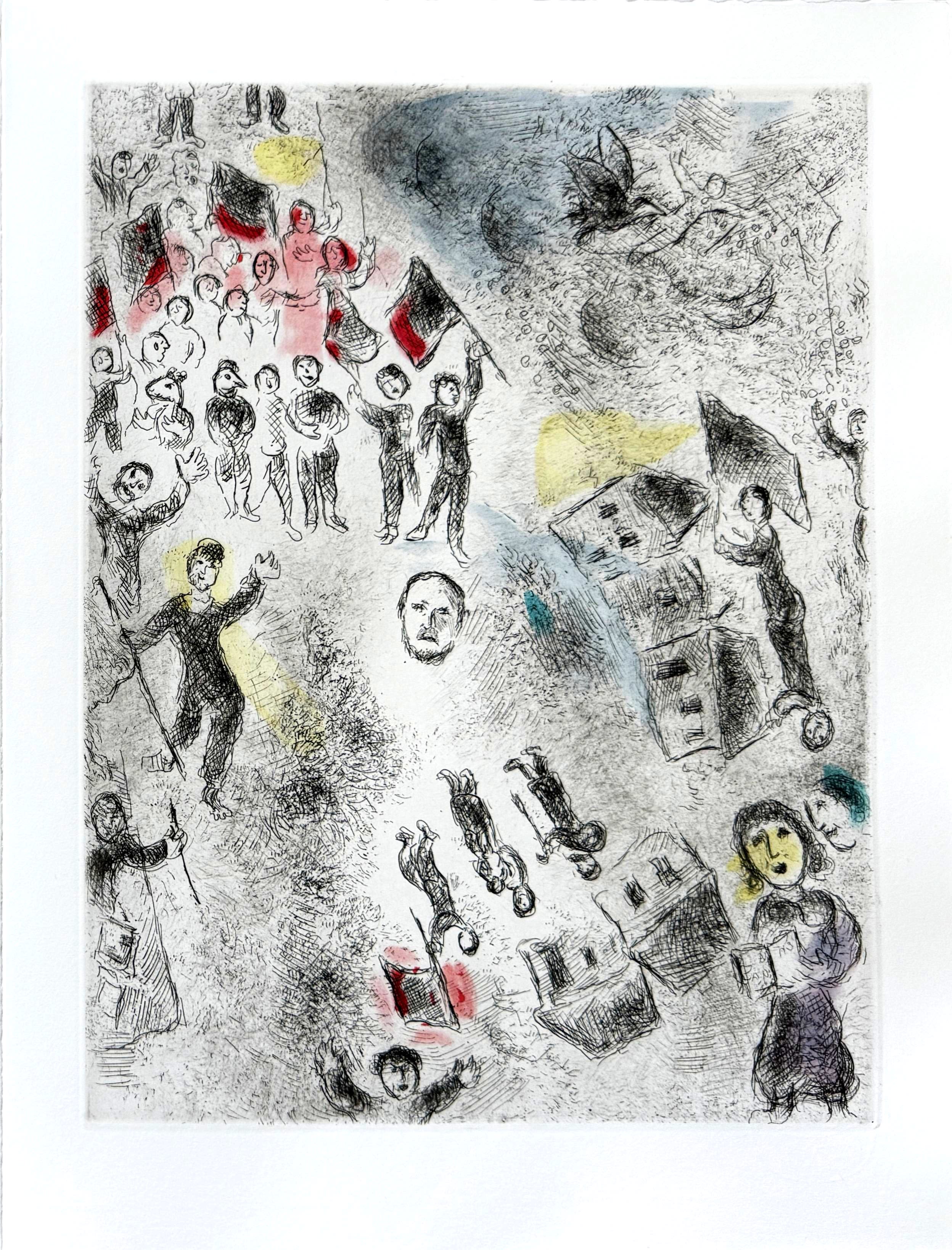 Marc Chagall - Celui qui dit les choses sans rien dire, Planche XI, 1976 1 Marc Chagall - Celui qui dit les choses sans rien dire, Planche XI, 1976