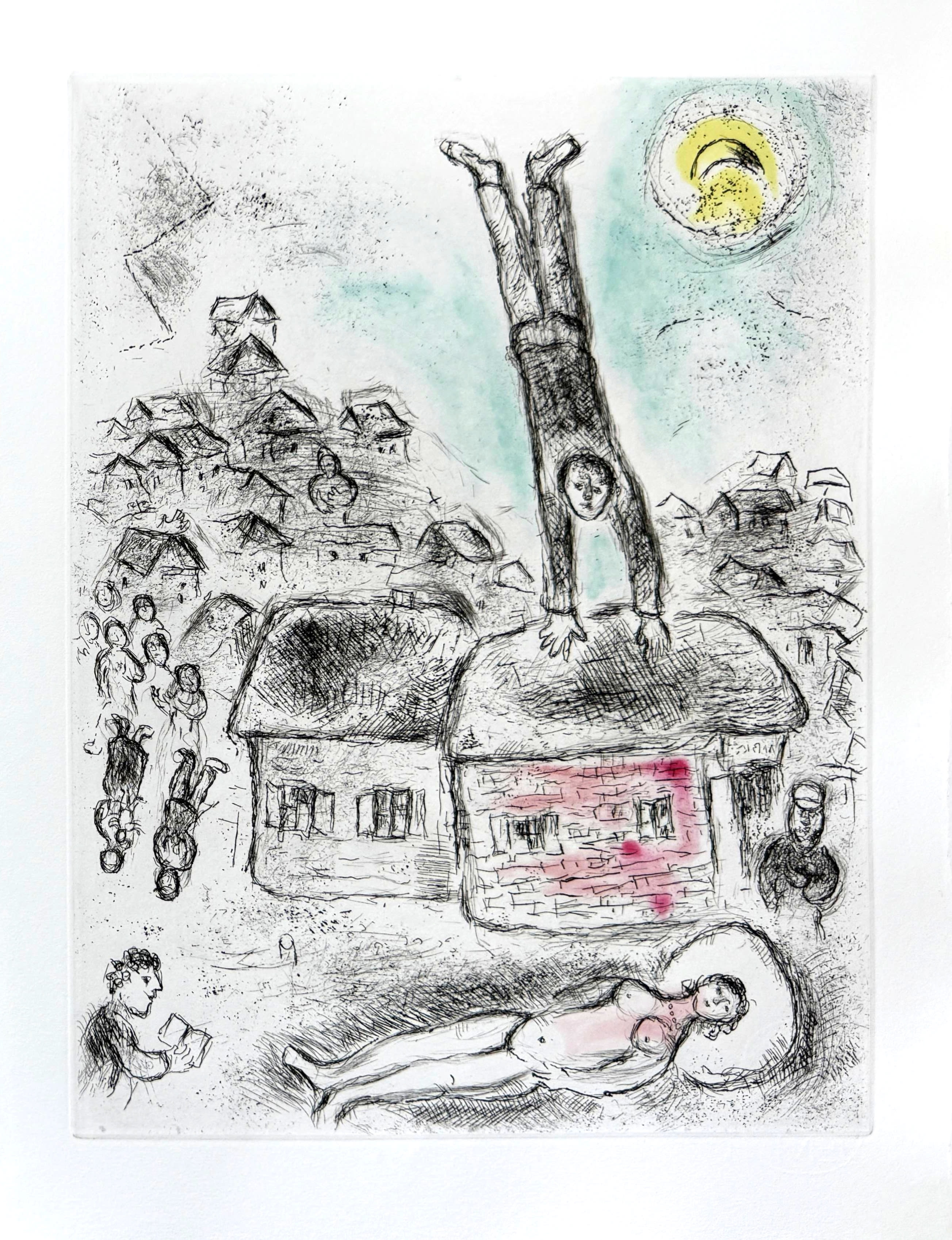 Marc Chagall - Celui qui dit les choses sans rien dire, Planche X, 1976 1 Marc Chagall - Celui qui dit les choses sans rien dire, Planche X, 1976
