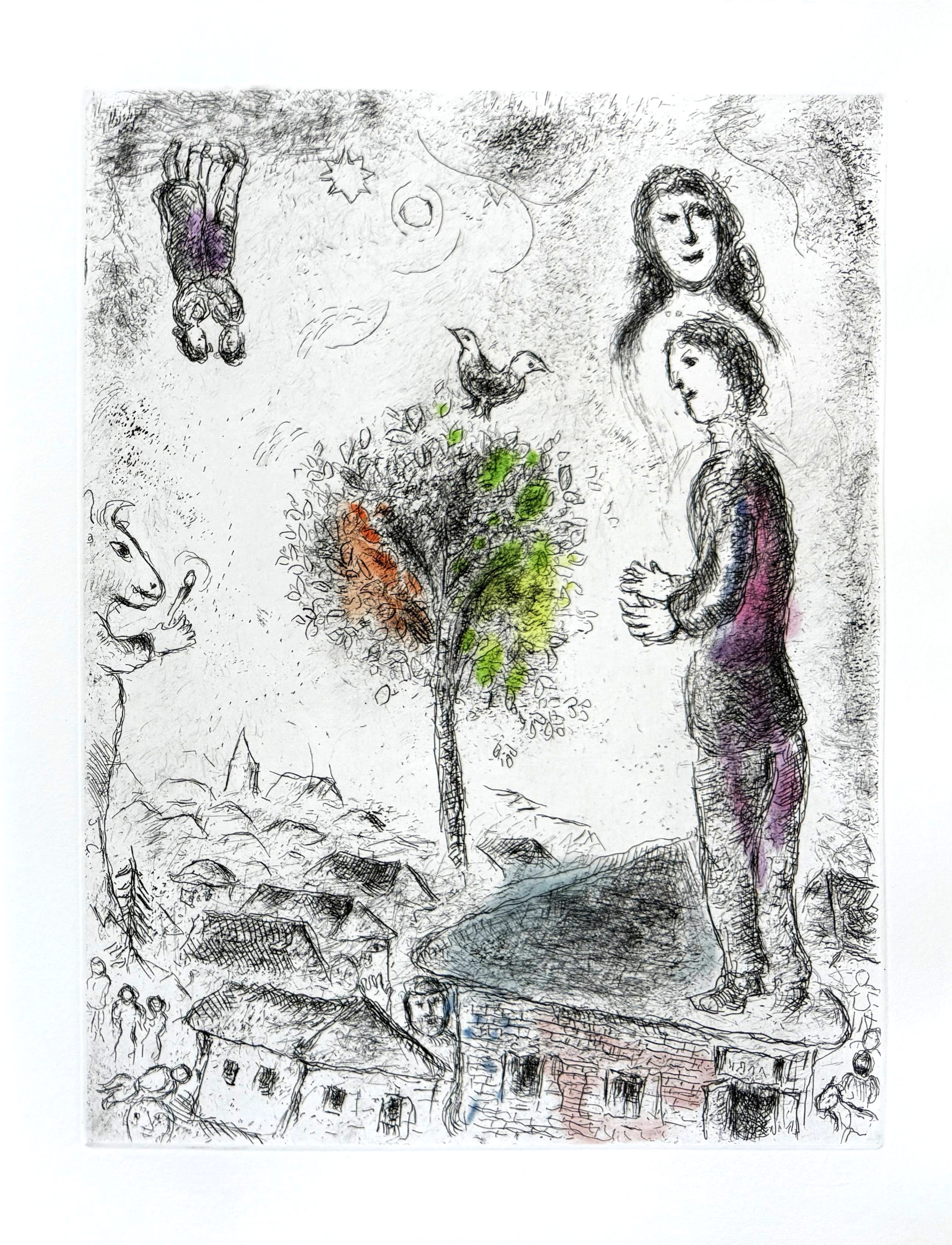 Marc Chagall - Celui qui dit les choses sans rien dire, Planche VIII, 1976 1 Marc Chagall - Celui qui dit les choses sans rien dire, Planche VIII, 1976