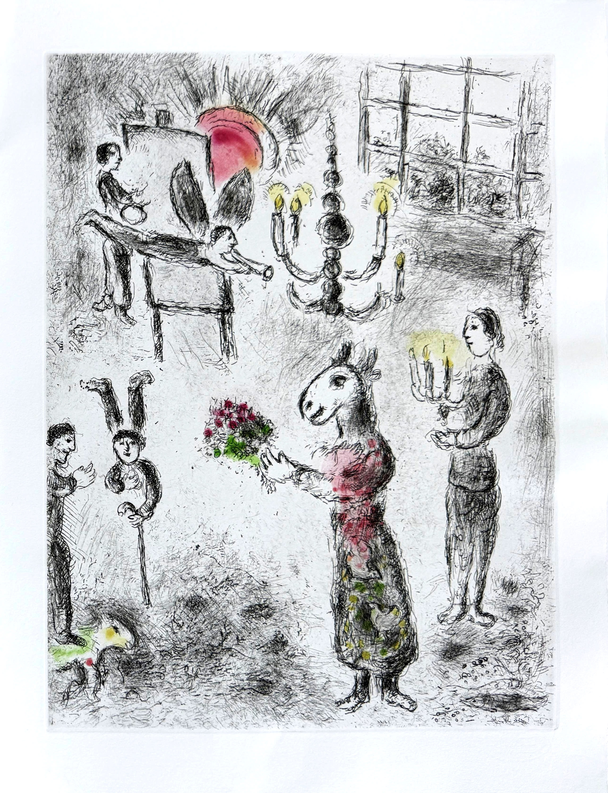 Marc Chagall - Celui qui dit les choses sans rien dire, Planche VII, 1976 1 Marc Chagall - Celui qui dit les choses sans rien dire, Planche VII, 1976
