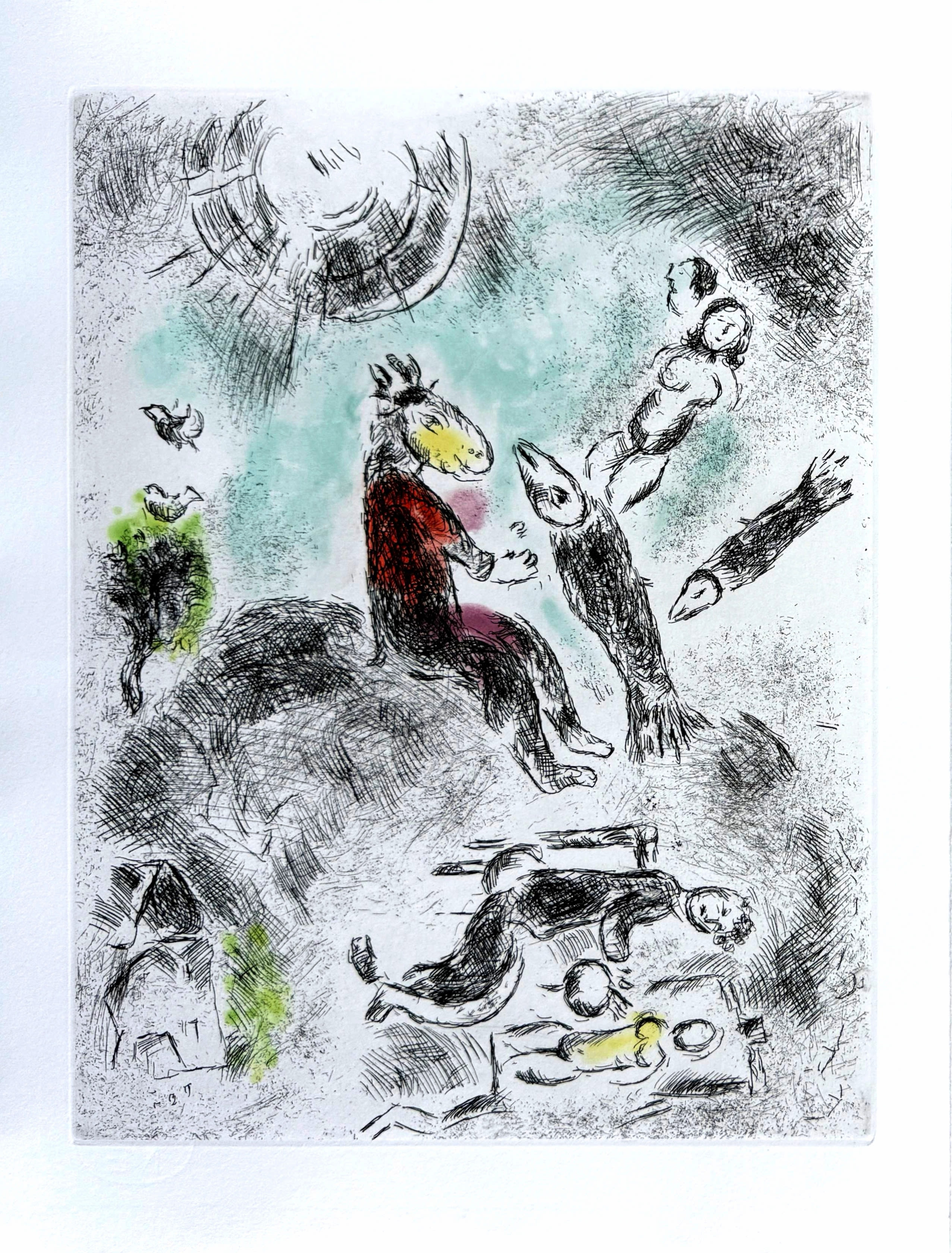 Marc Chagall - Celui qui dit les choses sans rien dire, Planche IV, 1976 1 Marc Chagall - Celui qui dit les choses sans rien dire, Planche IV, 1976