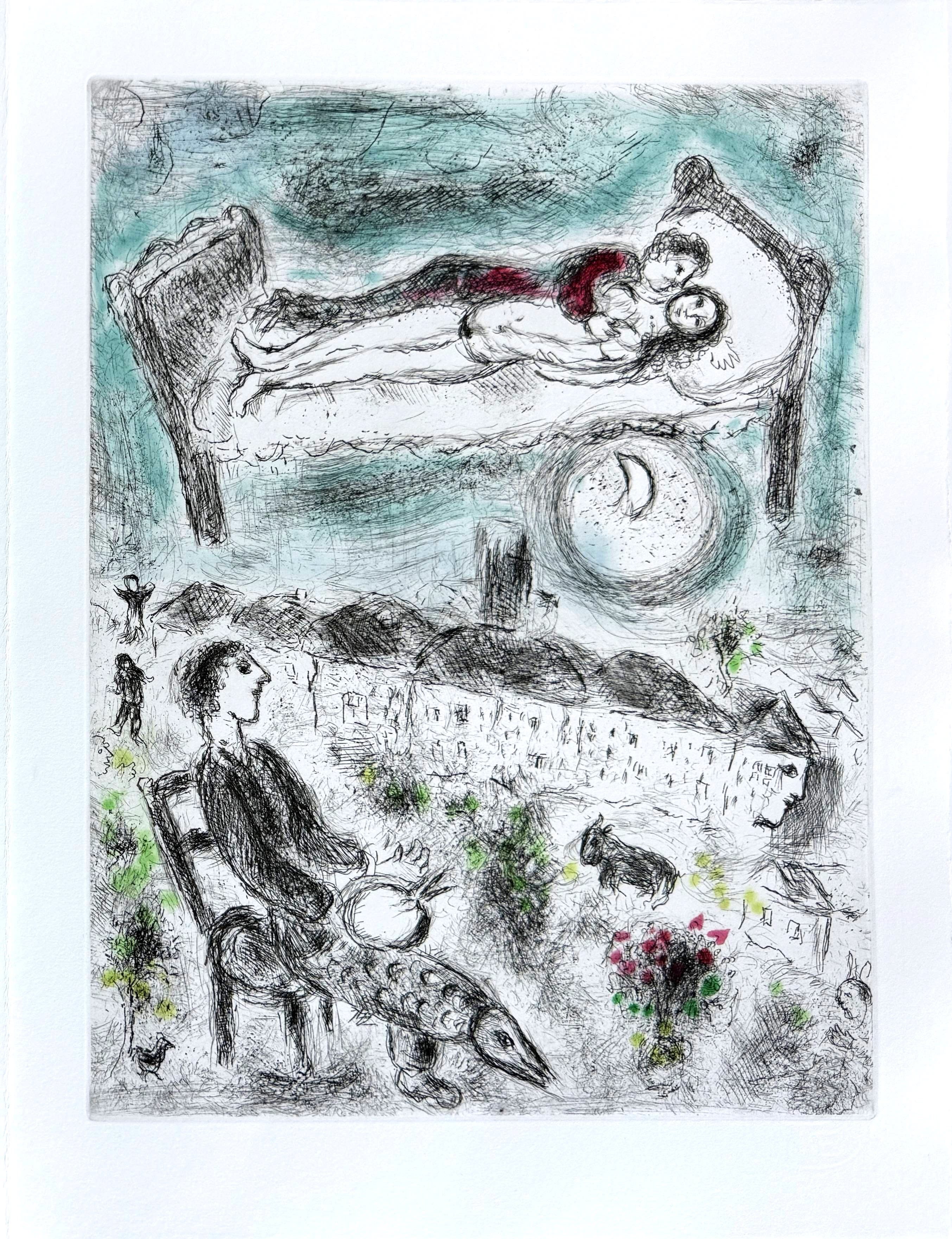 Marc Chagall - Celui qui dit les choses sans rien dire, Planche III, 1976 1 Marc Chagall - Celui qui dit les choses sans rien dire, Planche III, 1976