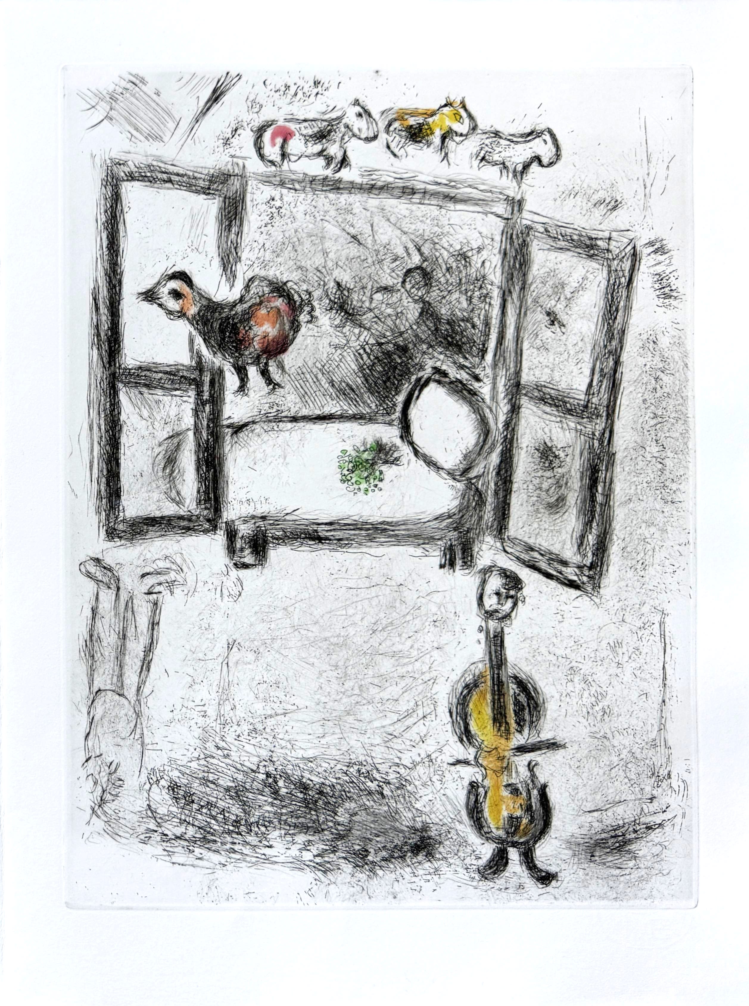 Marc Chagall - Celui qui dit les choses sans rien dire, Planche II, 1976 1 Marc Chagall - Celui qui dit les choses sans rien dire, Planche II, 1976