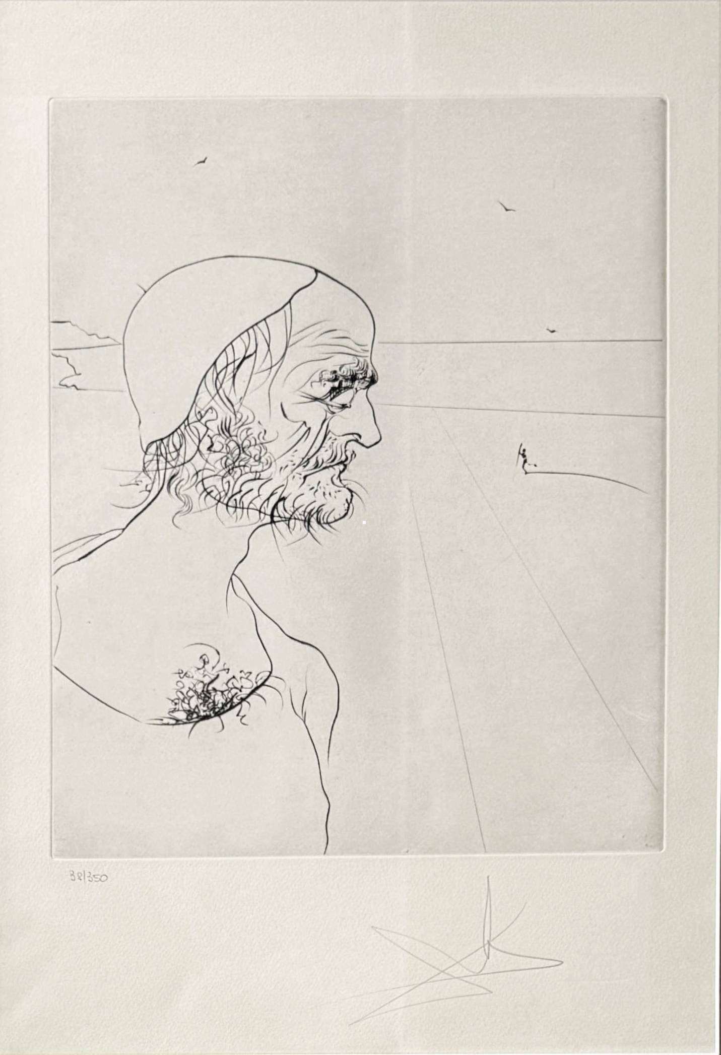 Salvador Dali - Portrait, 1974