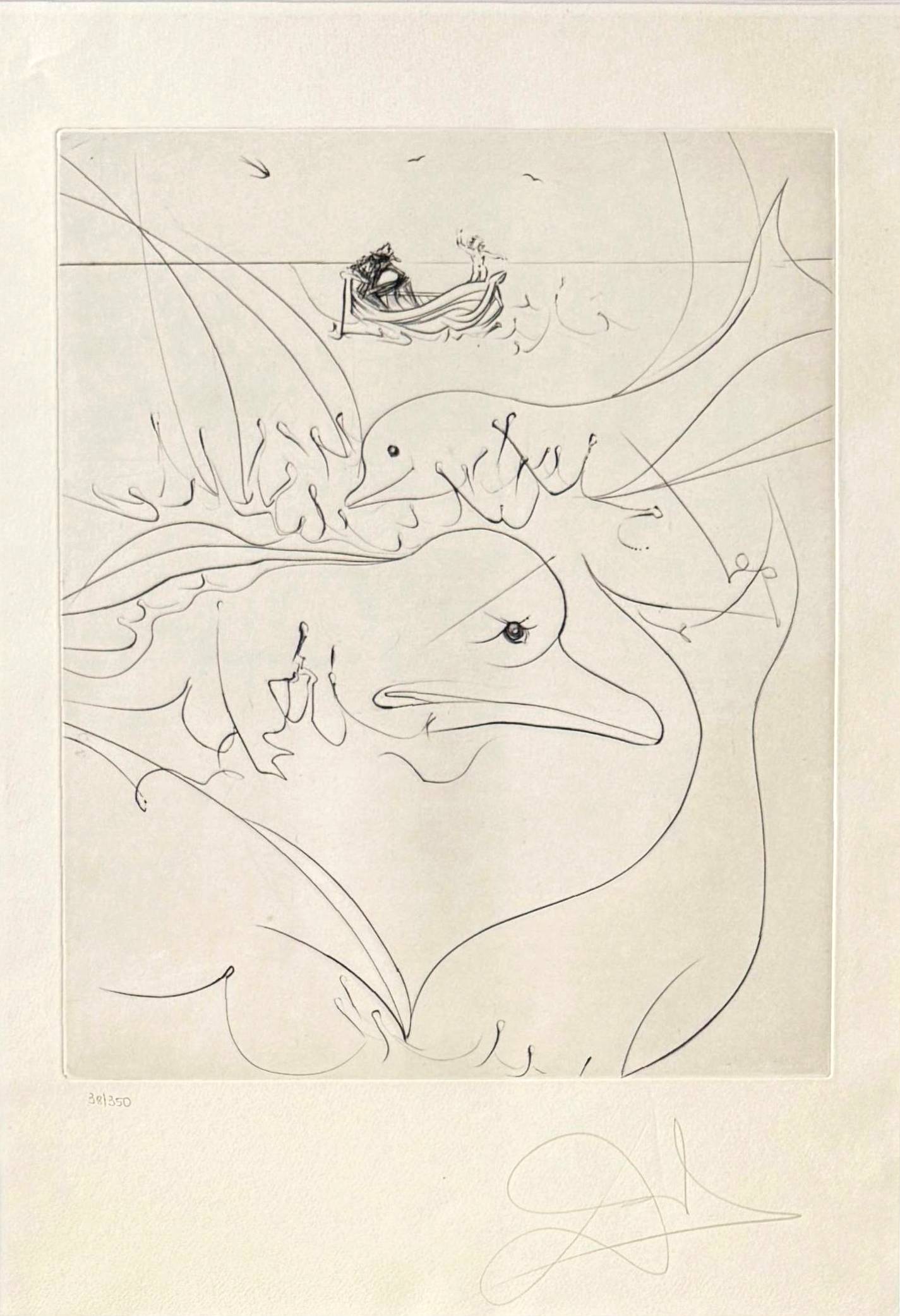 Salvador Dali - Dolphins, 1974 1 Salvador Dali - Dolphins, 1974