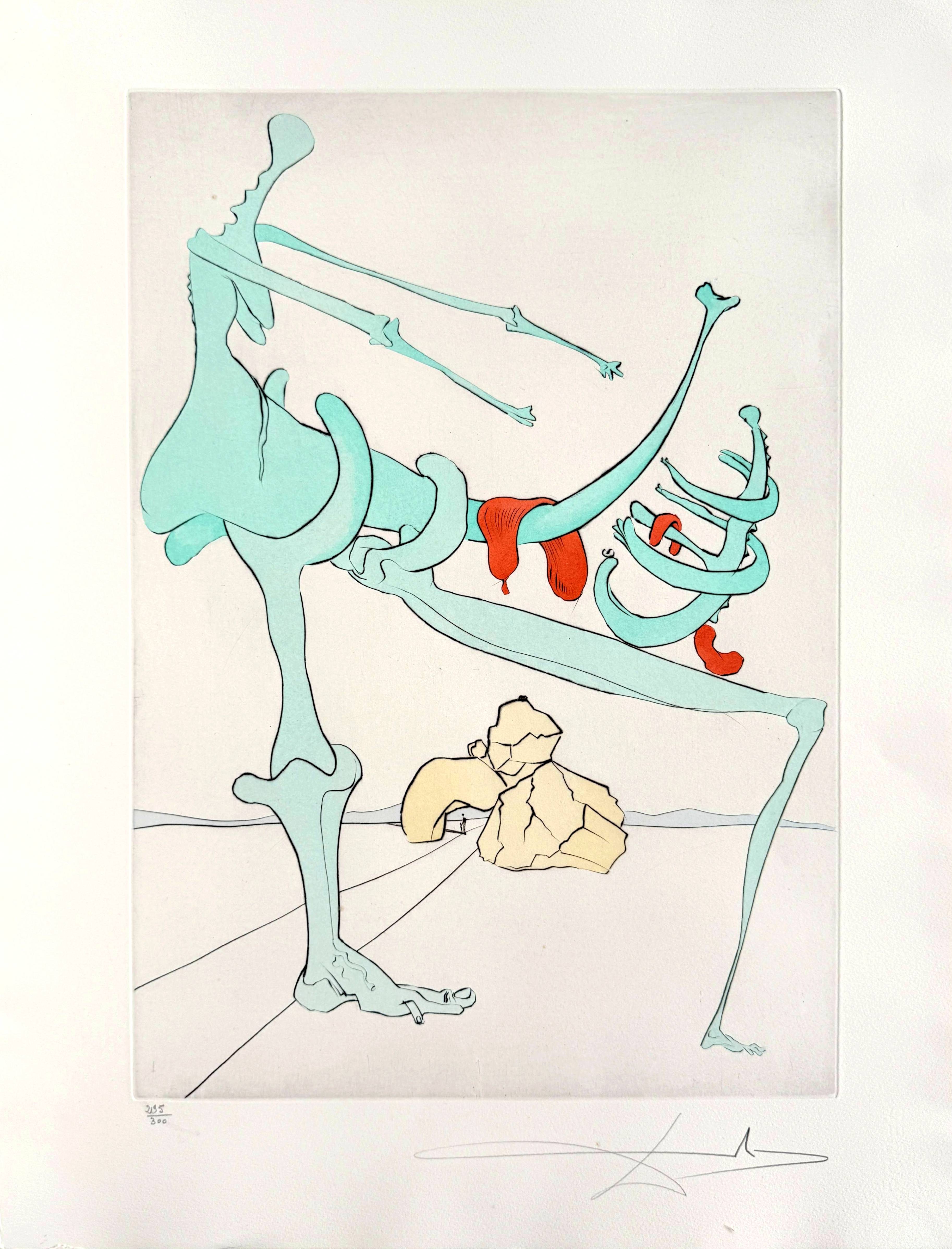 Salvador Dali - Quevedos Visioner, Planche IV, 1975 1 Salvador Dali - Quevedos Visioner, Planche IV, 1975