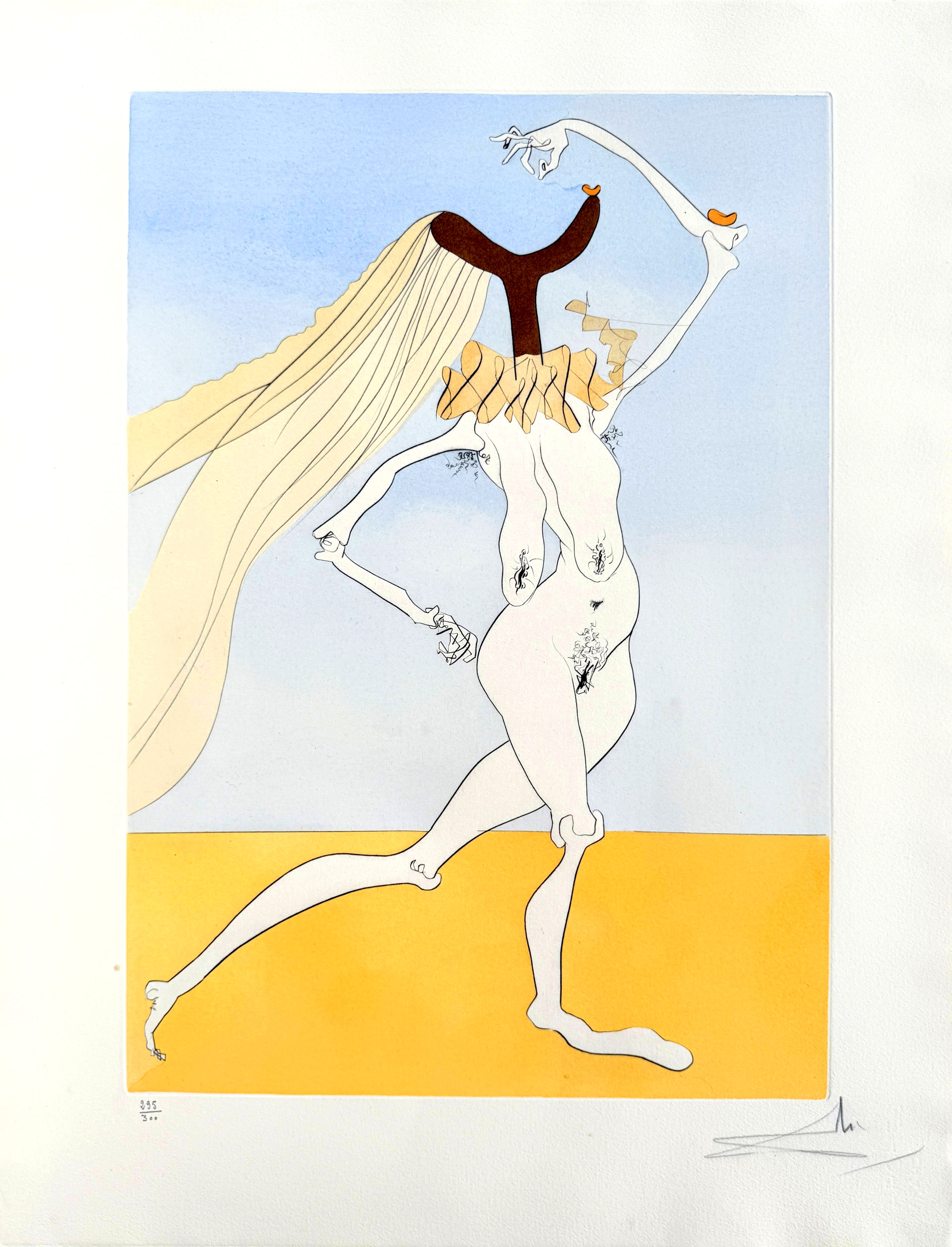 Salvador Dali - Quevedos Visioner, Planche III, 1975 1 Salvador Dali - Quevedos Visioner, Planche III, 1975
