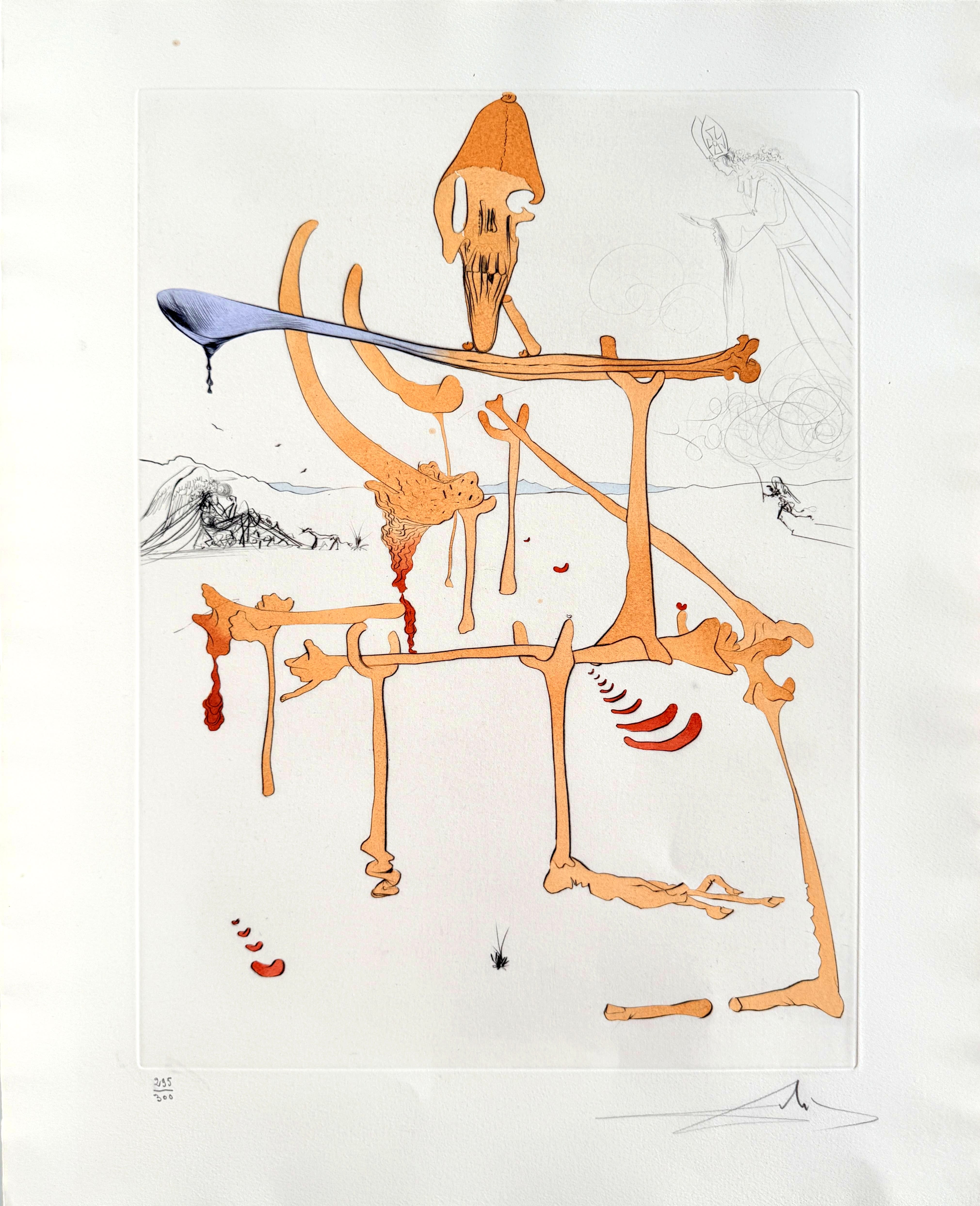 Salvador Dali - Quevedos Visioner, Planche II, 1975 1 Salvador Dali - Quevedos Visioner, Planche II, 1975