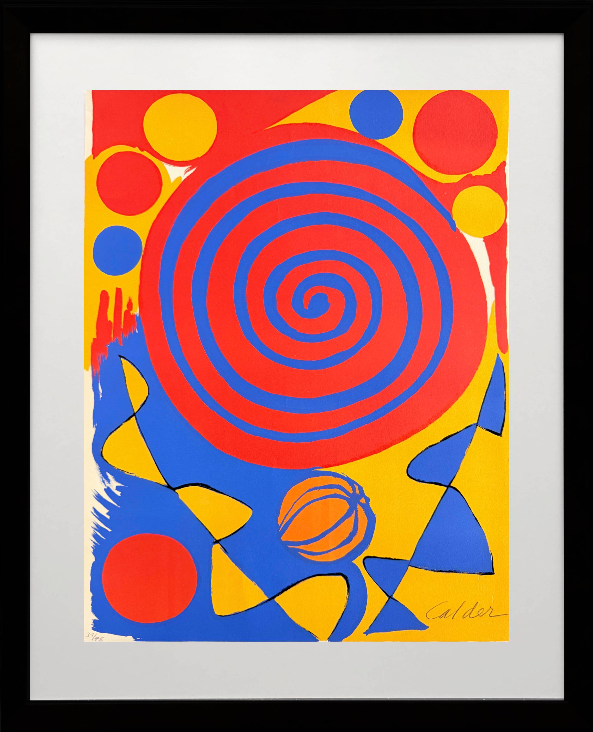 Alexander Calder - Spiral with pumpkin, 1972 1 Alexander Calder - Spiral with pumpkin, 1972