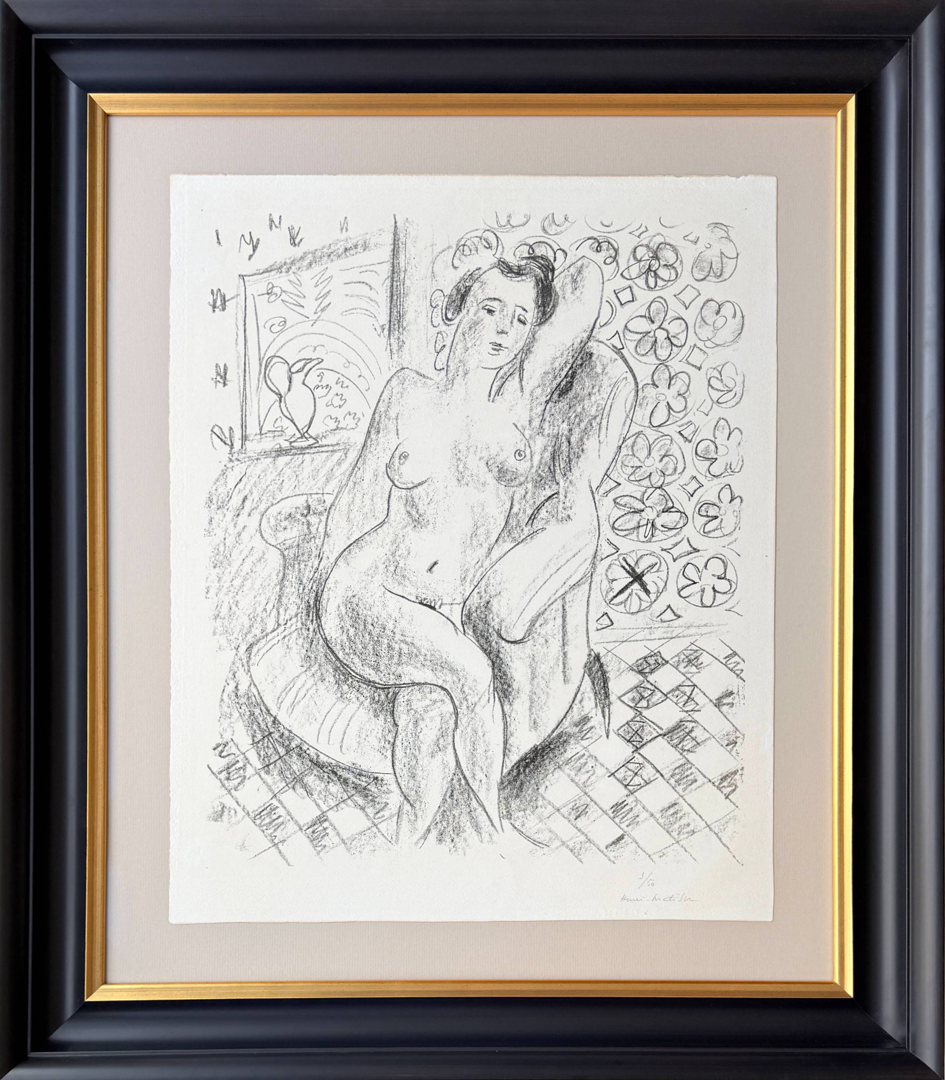 Henri Matisse - Nu au fauteuil sur fond moucharabieh (Nude in an Armchair, with a Mashrabiya Background), 1925 1 Henri Matisse - Nu au fauteuil sur fond moucharabieh (Nude in an Armchair, with a Mashrabiya Background), 1925