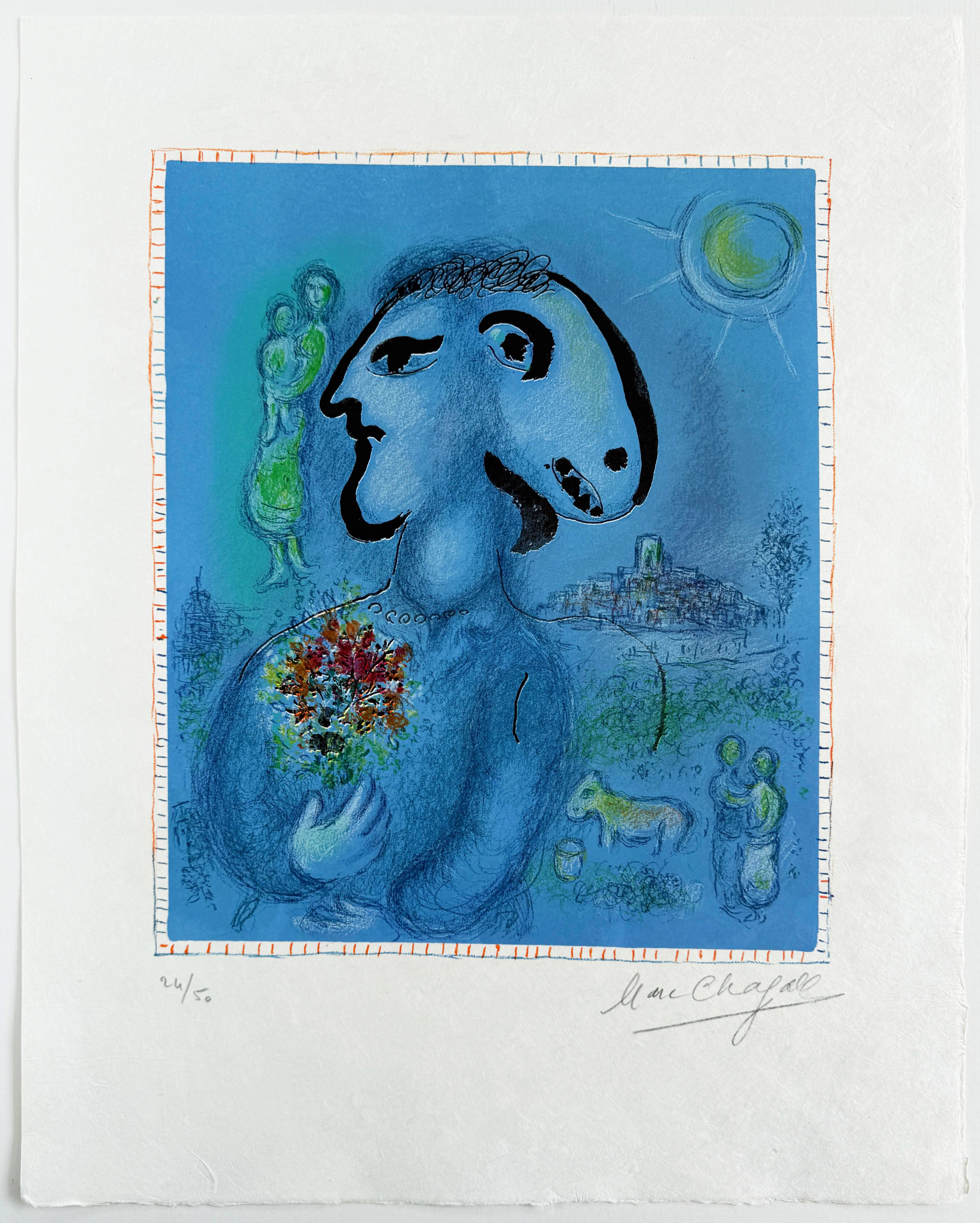 Marc Chagall - Le village bleu, 1973 7 Marc Chagall - Le village bleu, 1973 - Image 7