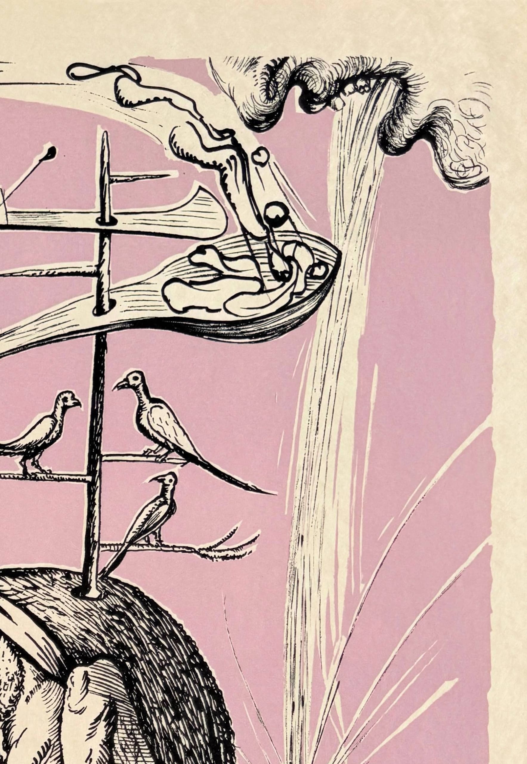 Salvador Dali - Les Songes Drôlatiques de Pantagruel, Planche XIII, 1973 - Image 4