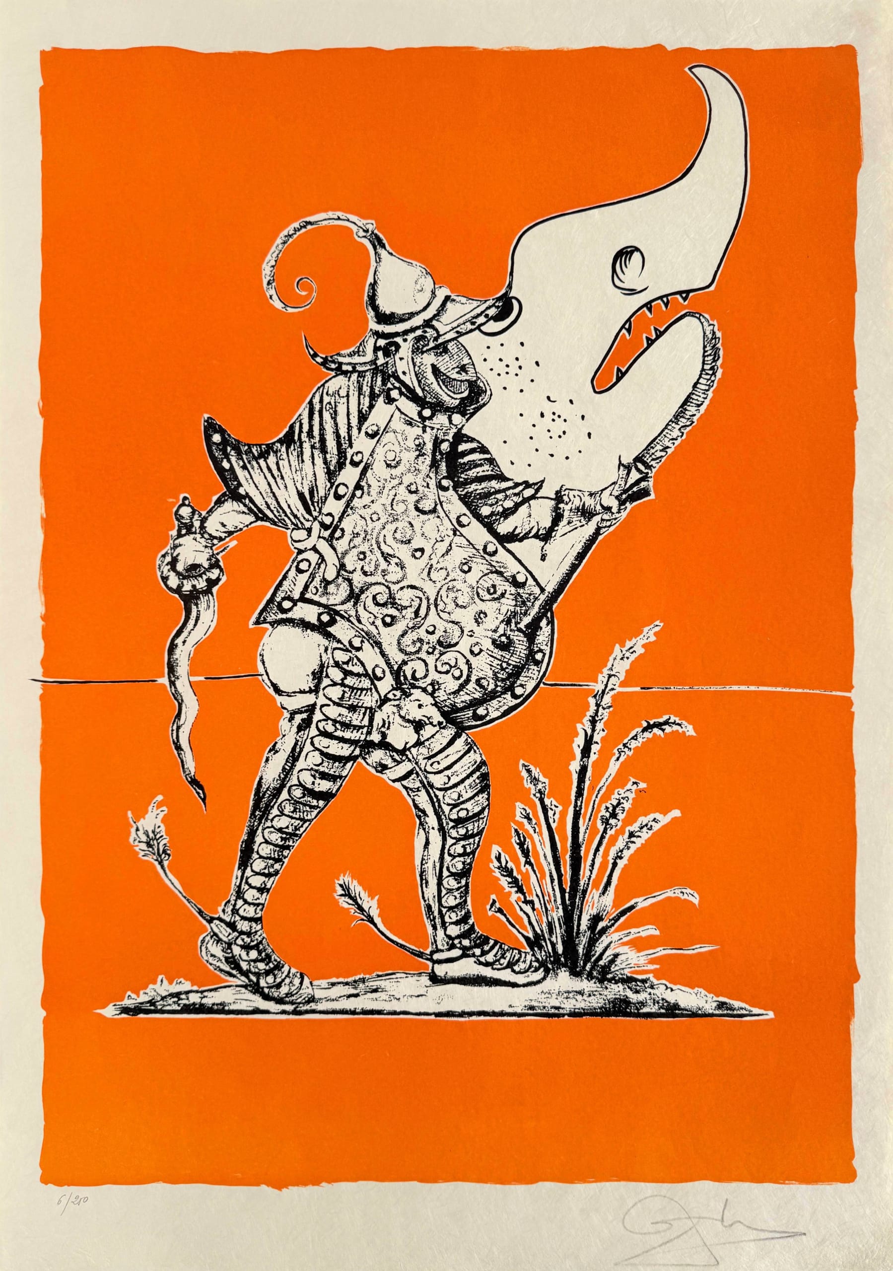 Salvador Dali - Les Songes Drôlatiques de Pantagruel, Planche XXIV, 1973