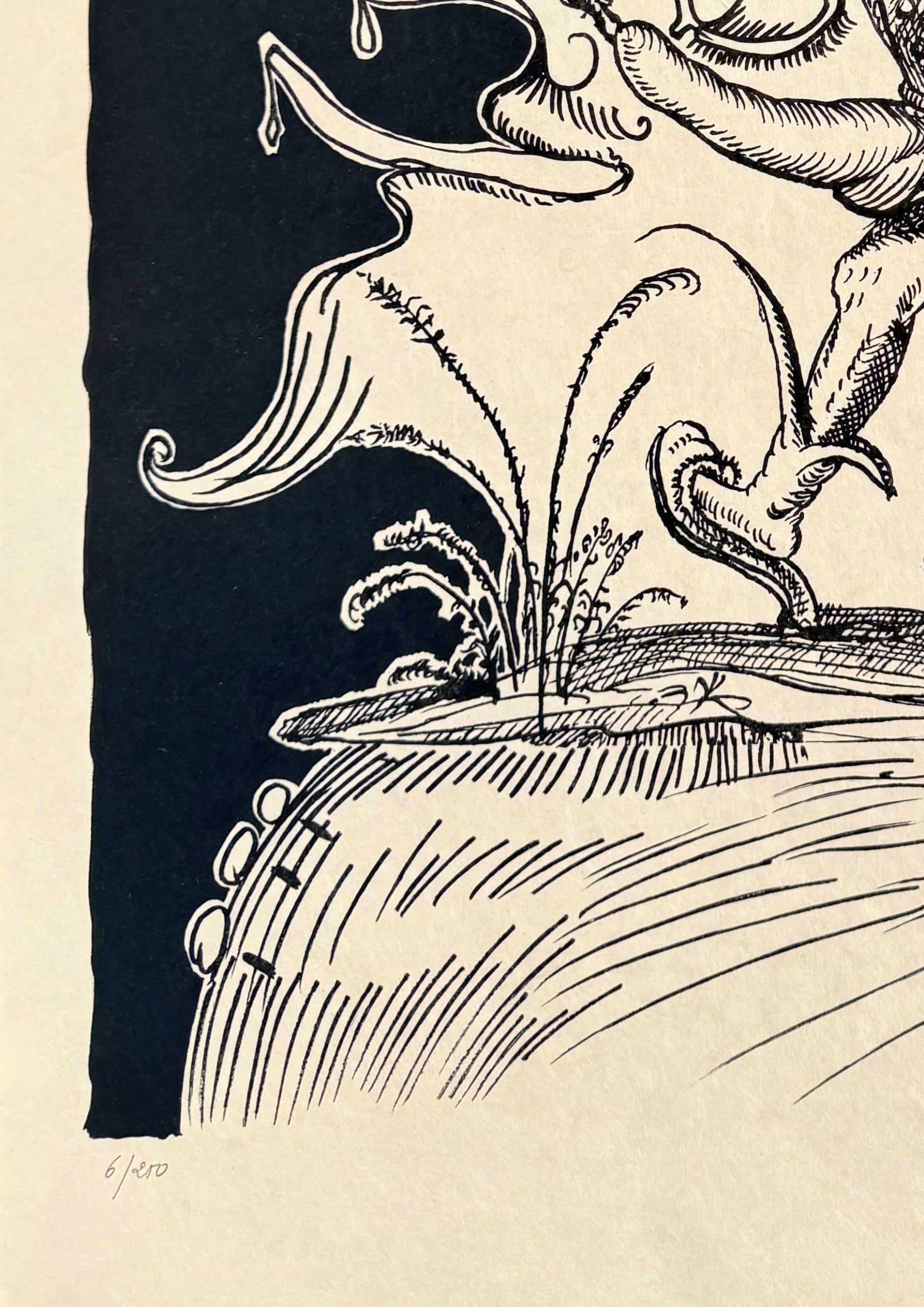 Salvador Dali - Les Songes Drôlatiques de Pantagruel, Planche XIX, 1973 - Image 5