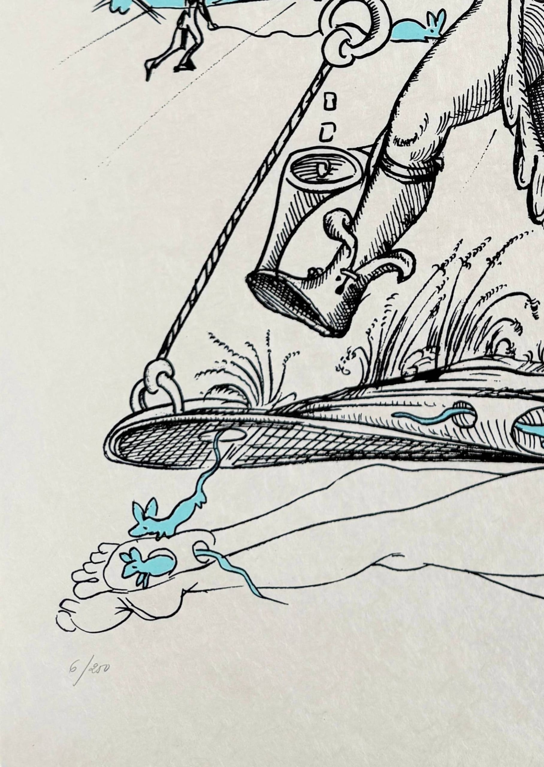 Salvador Dali - Les Songes Drôlatiques de Pantagruel, Planche VI, 1973 - Image 5