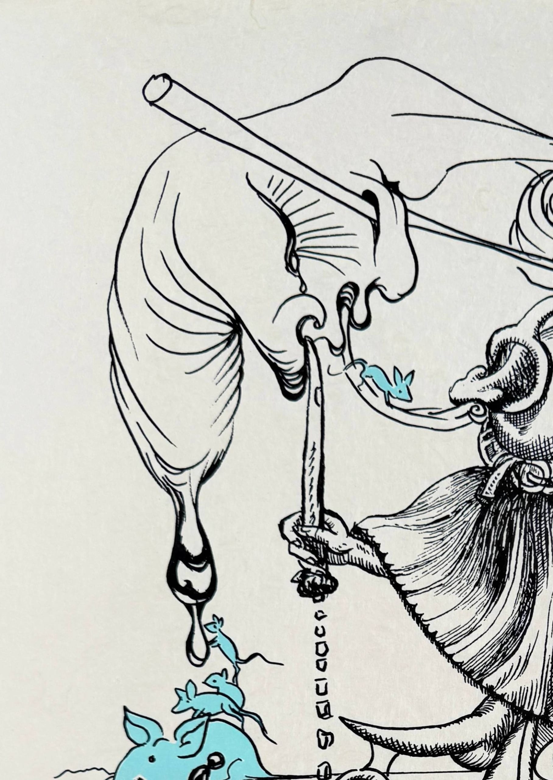 Salvador Dali - Les Songes Drôlatiques de Pantagruel, Planche VI, 1973 - Image 3