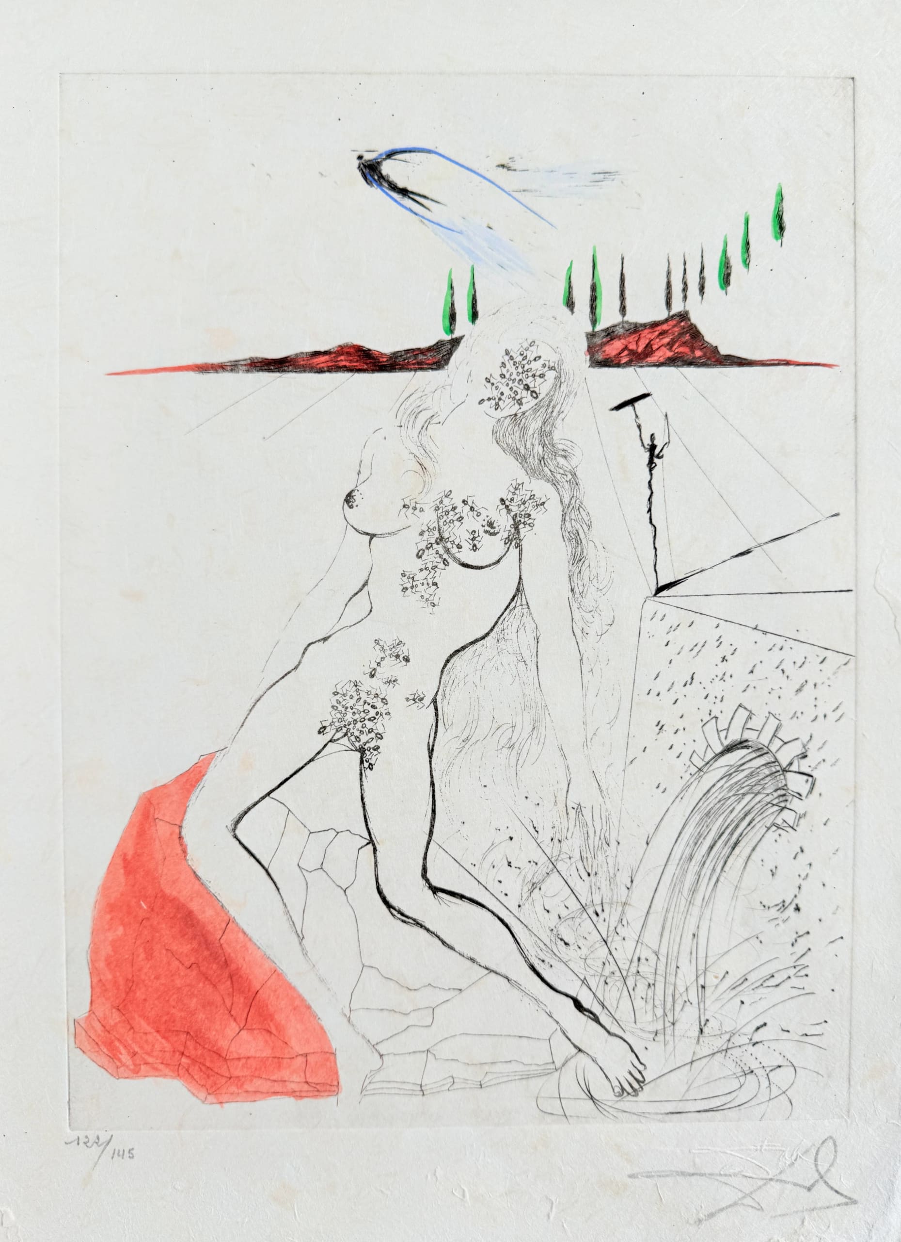 Salvador Dali - Femme à la fontaine, 1967