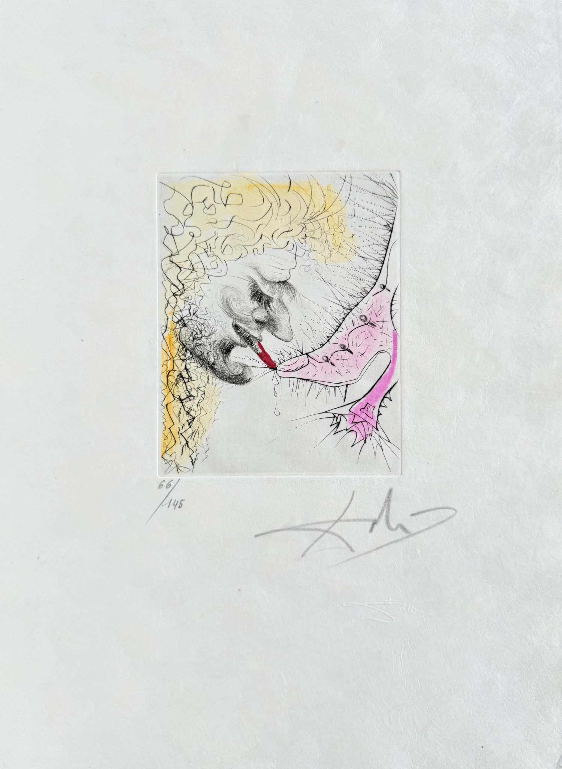 Salvador Dali - Homme baisant la chaussure, 1969