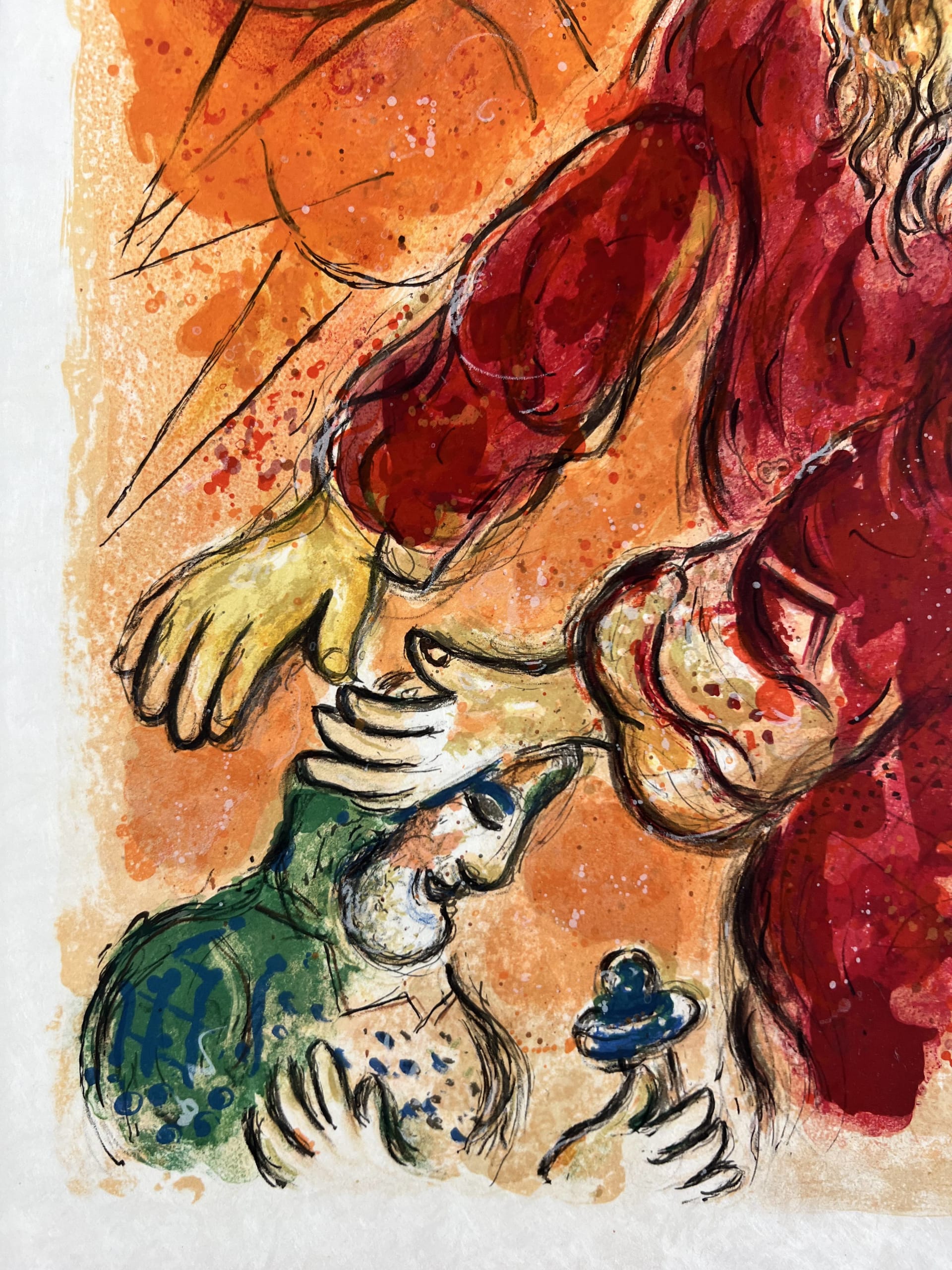 Marc Chagall - Then came Amalek and fought with Israel in Rephidim. And Moses sayde to Ioshua, 'Chuse us our men, and goe fight with Amalek, 1966 - Image 5