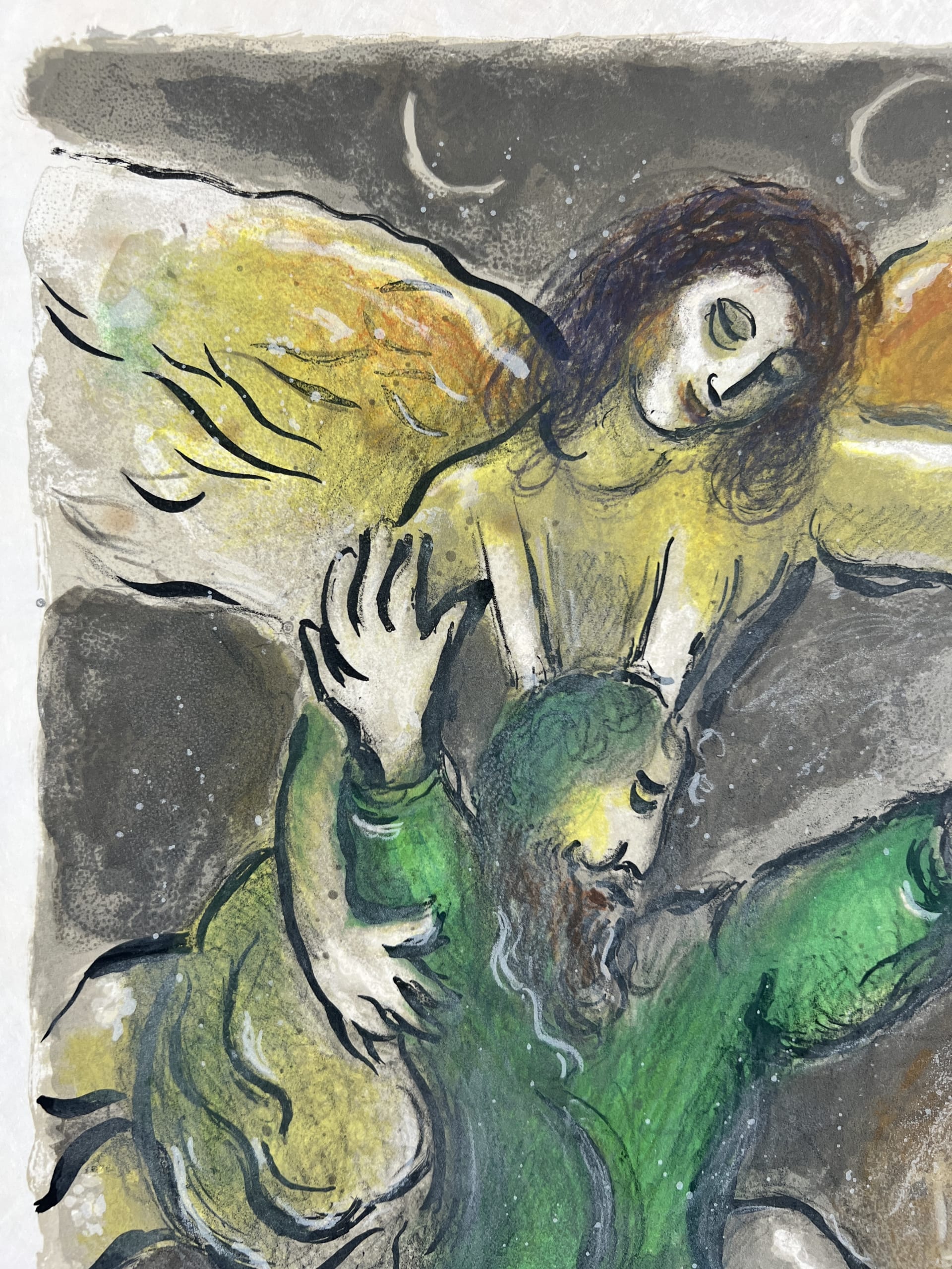 Marc Chagall - And Moses beheld all the worke, and beholde, they had done it as the Lorde had commanded; and Moses blessed them, 1966 - Image 2