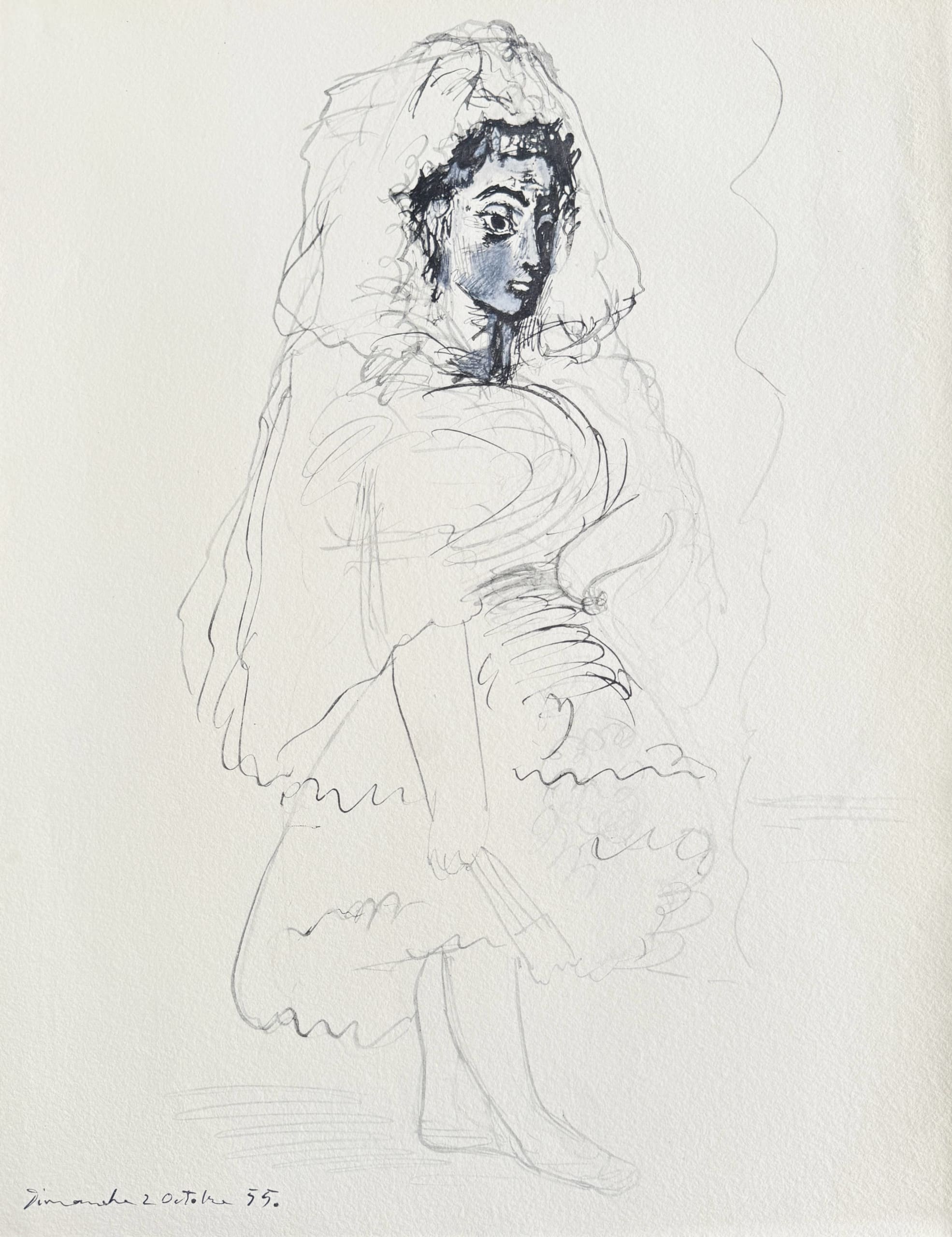 Pablo Picasso - Portrait de Jacqueline, 1967