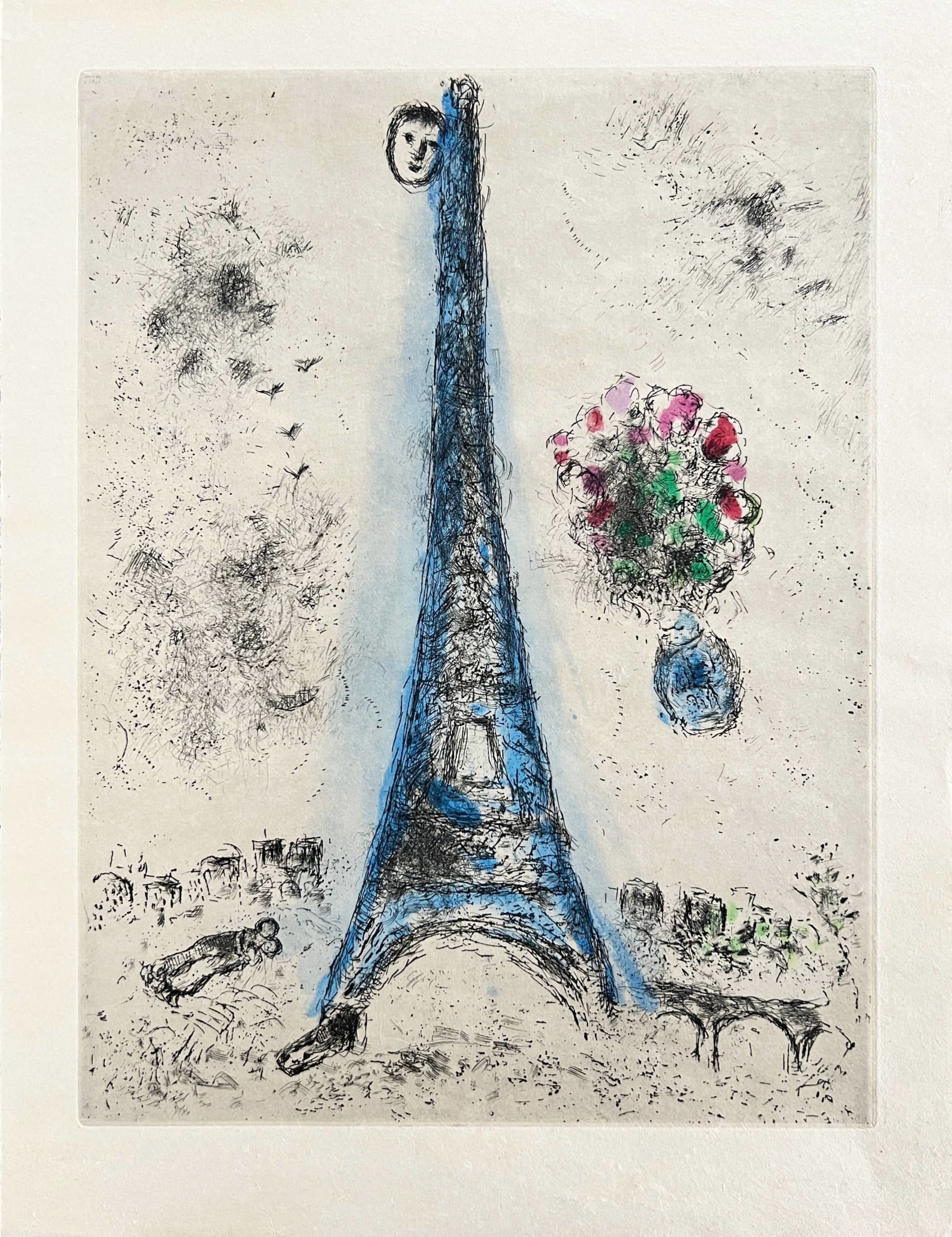Marc Chagall - Celui qui dit les choses sans rien dire, Planche I, 1976 - Image 6