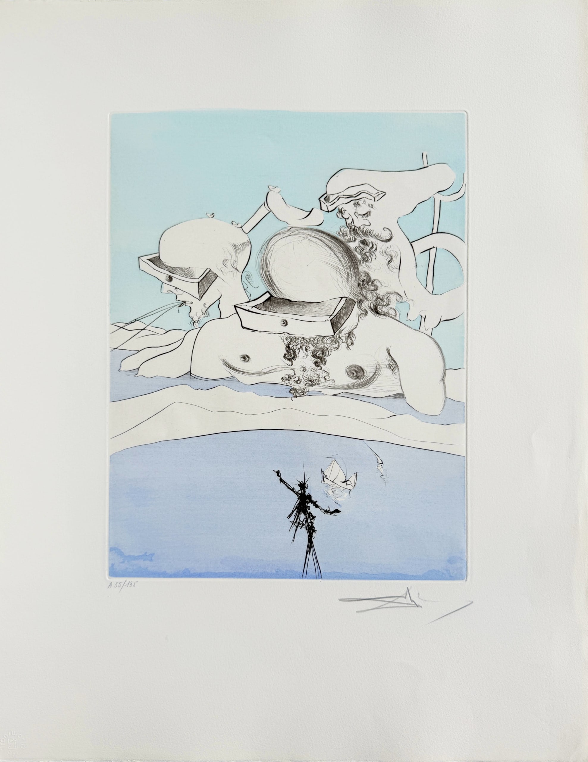 Salvador Dali - Flung Out Like a Fag-end by the Big-Wigs, 1973