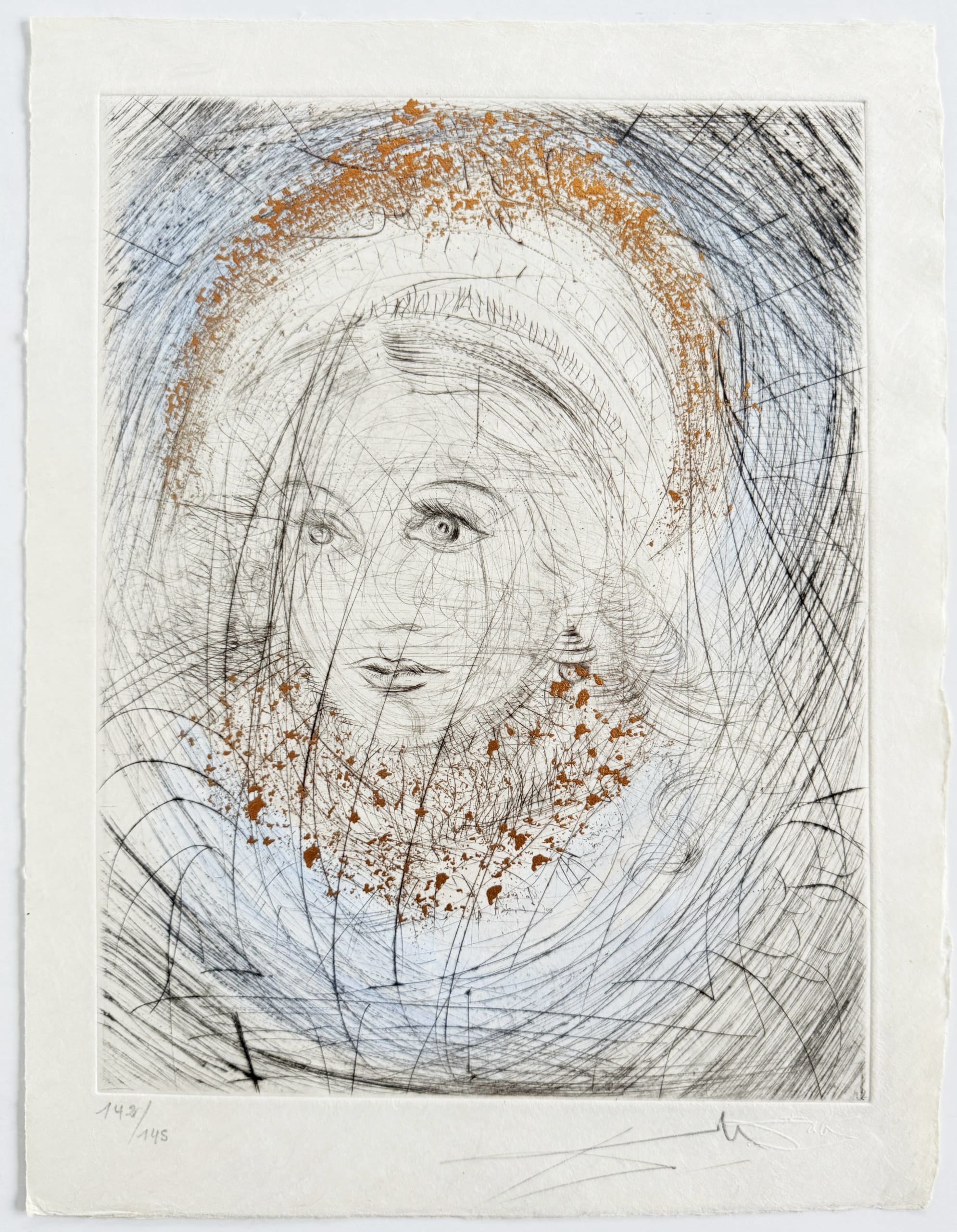 Salvador Dali - Portrait de Marguerite (Portrait of Marguerite), 1969 - Image 2