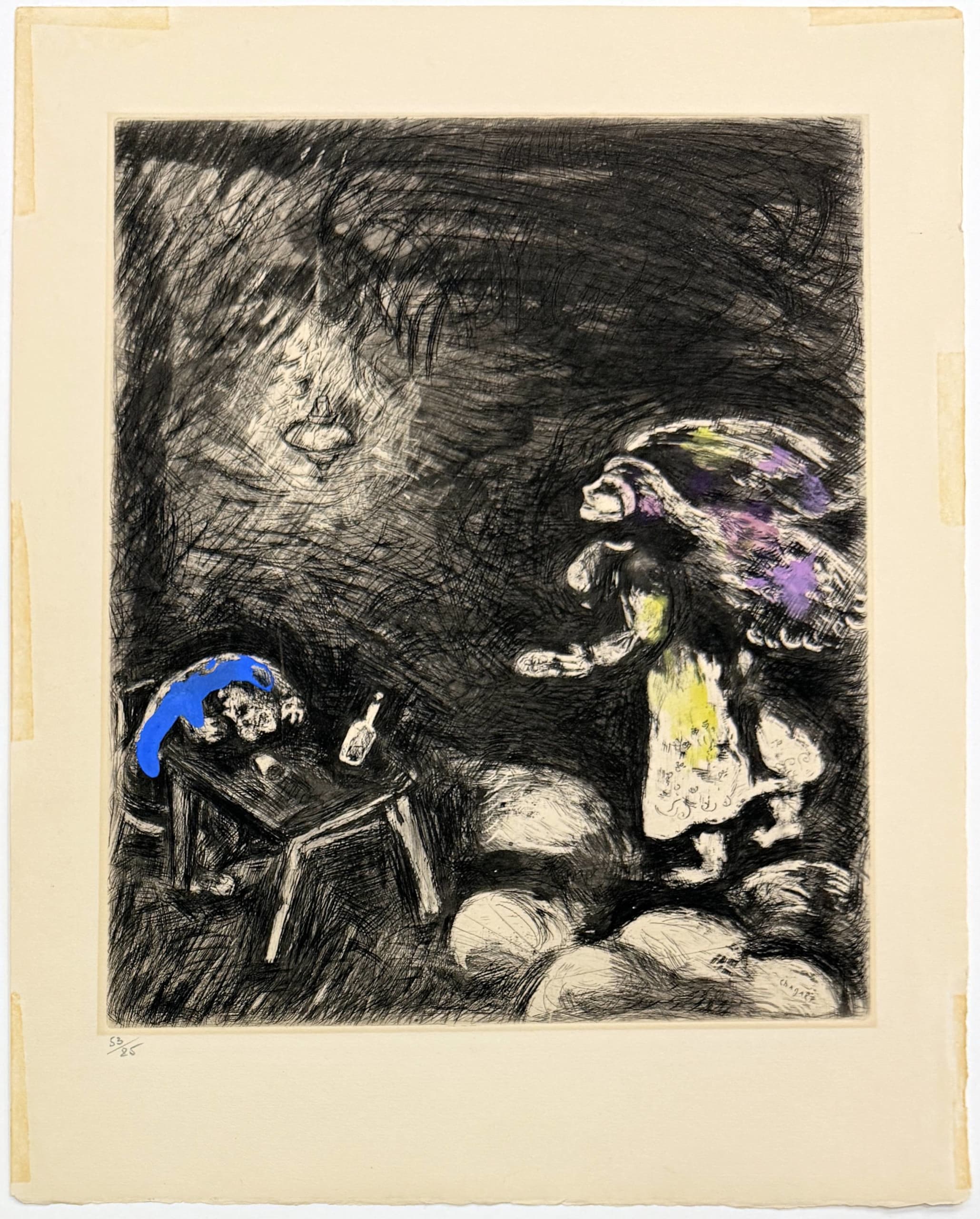 Marc Chagall - L'Ivrogne et sa Femme, 1954 - Image 2