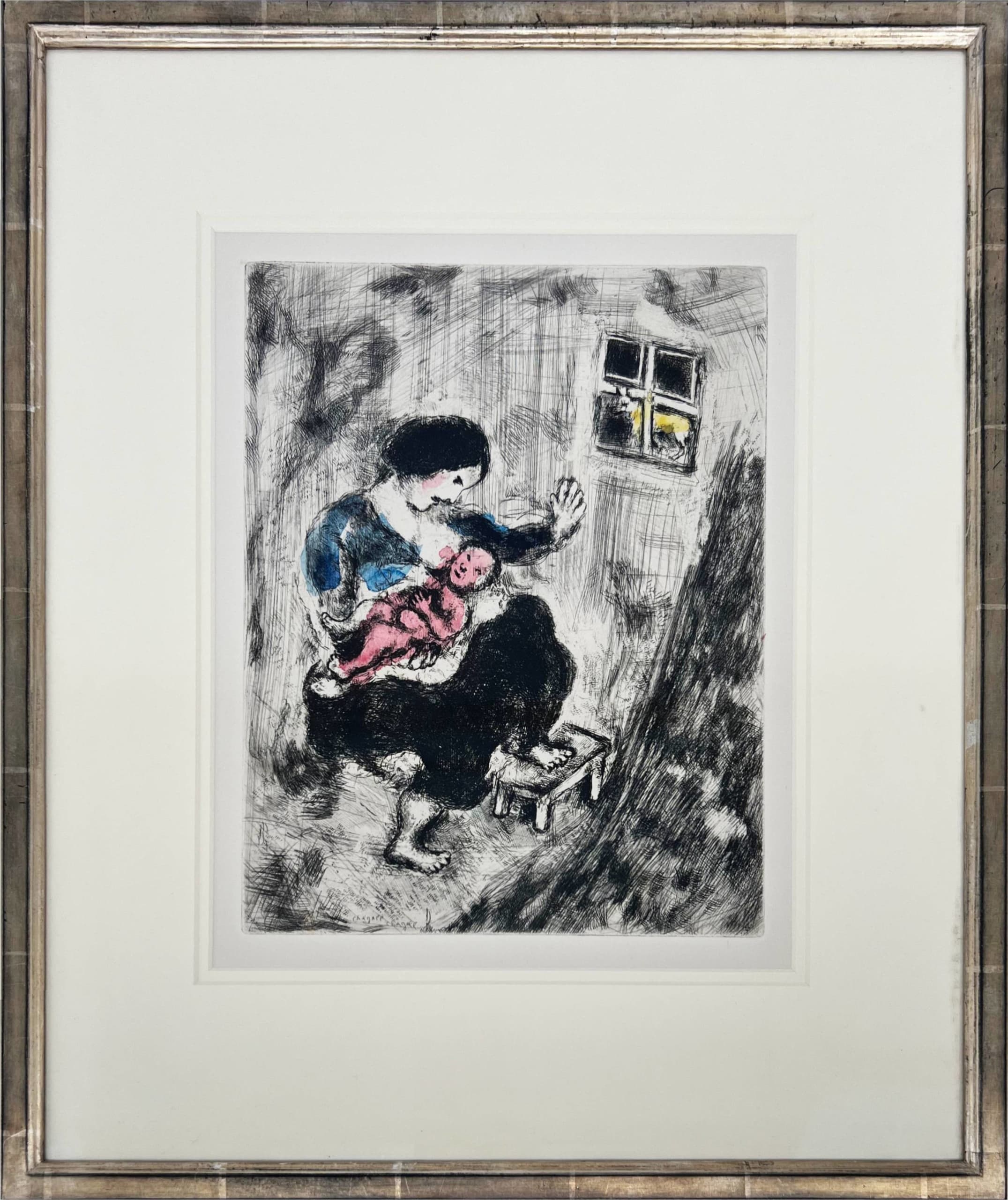 Marc Chagall - The Wolf, the Mother, and the Child, 1954 - Image 2